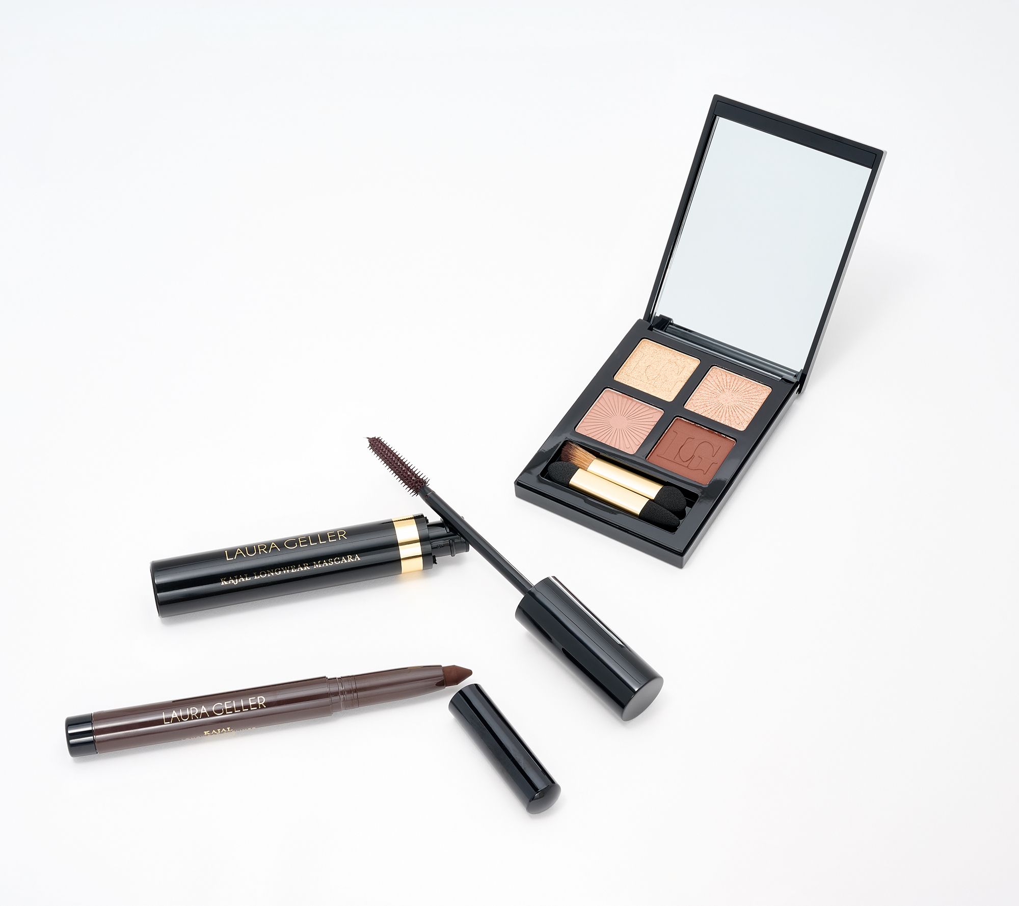 Laura Geller Eyeshadow Palette with Kajal Eyeliner & Mascara