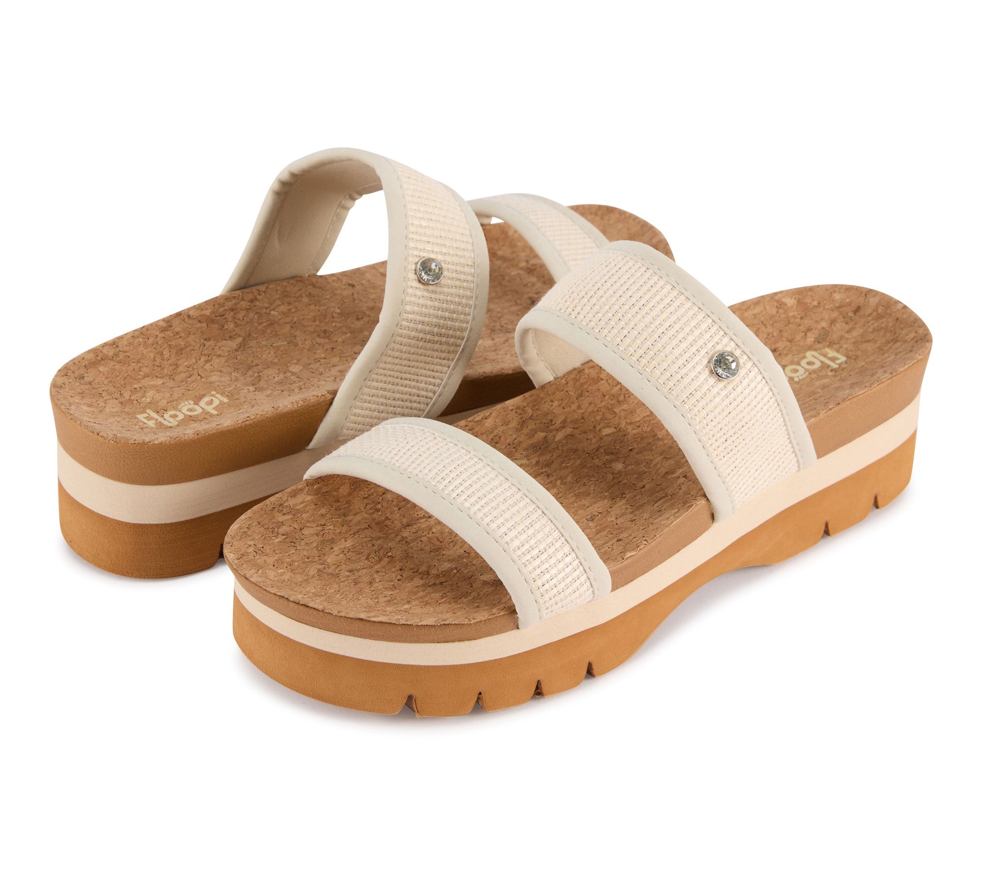 Floopi Ribbed Knit Platform Sandal