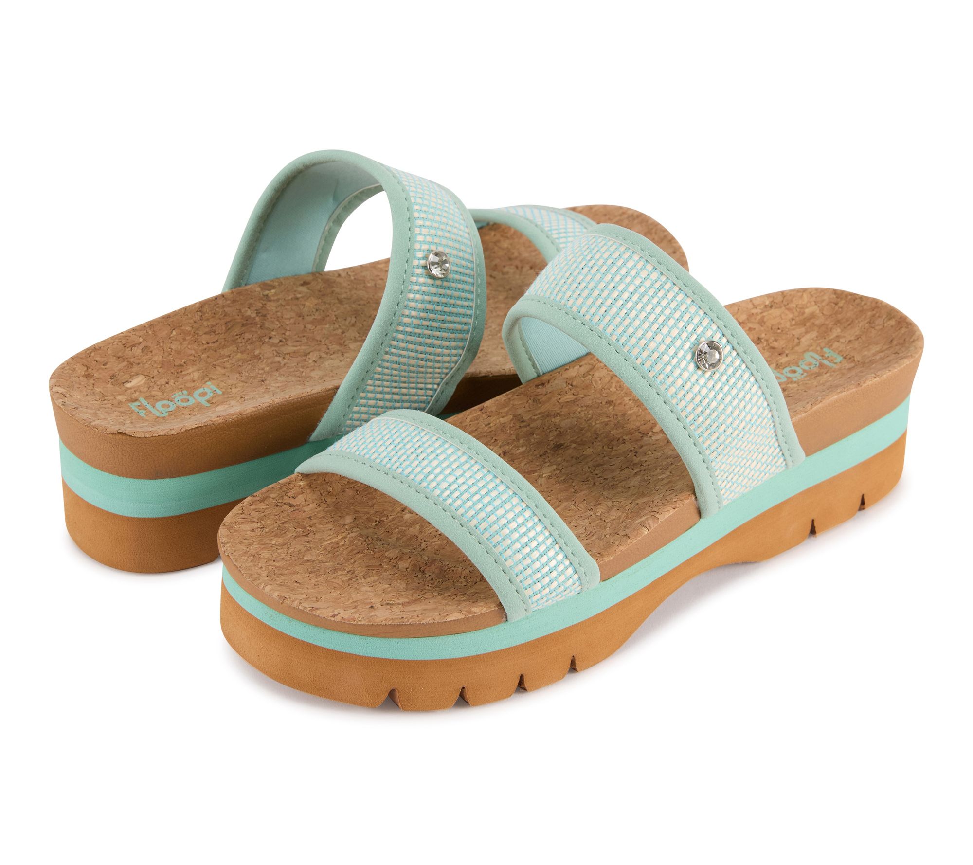 Floopi Ribbed Knit Platform Sandal