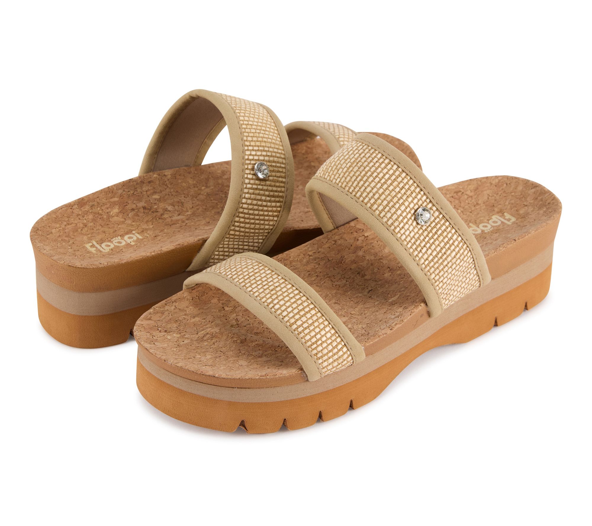Floopi Ribbed Knit Platform Sandal