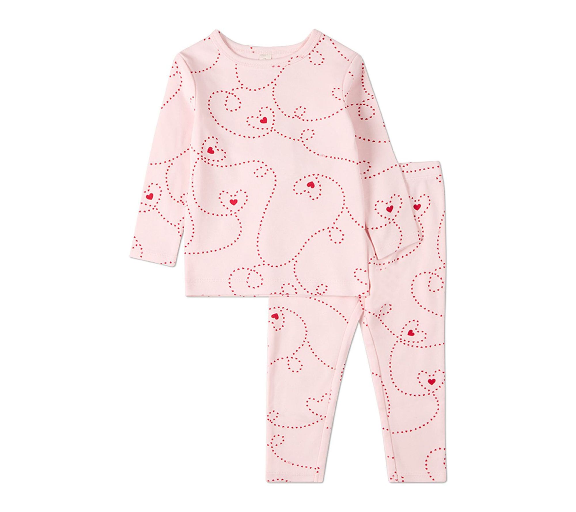 MiniMoi Entangled Hearts 2 Piece Pajama Set