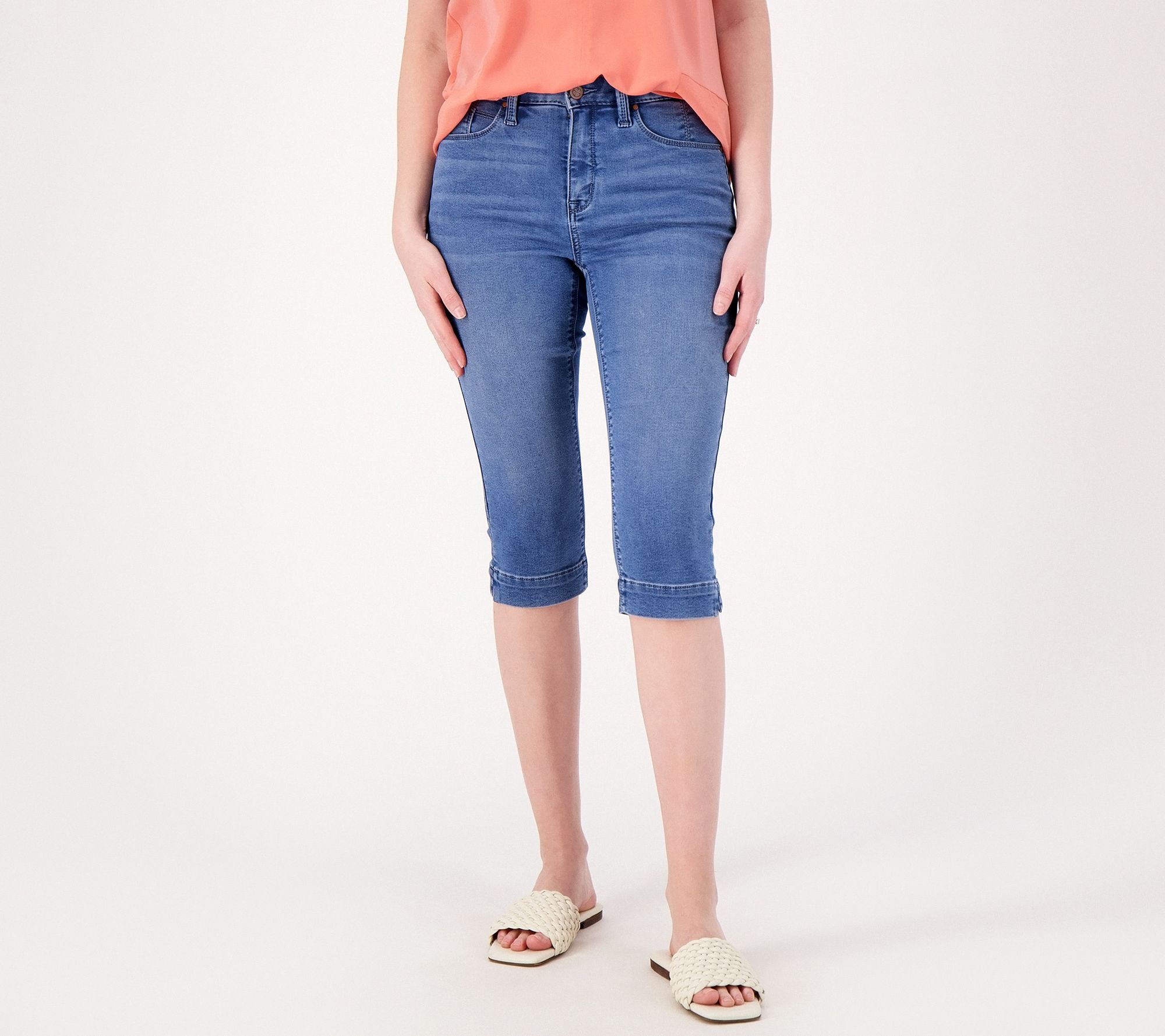 Qvc denim and hot sale company pedal pushers