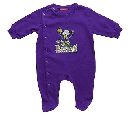 NFL Buddies Baltimore Ravens Newborn Sleeper 