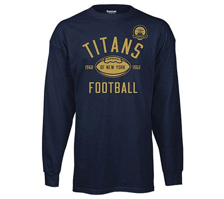 NFL New York Titans AFL Workout Long Sleeve T-Shirt 