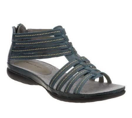 BareTraps Daze Gladiator Sandals with Back Zip - QVC.com