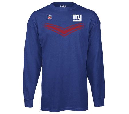 NFL New York Giants Sideline 'T and T' Long Sleeve T-Shirt 