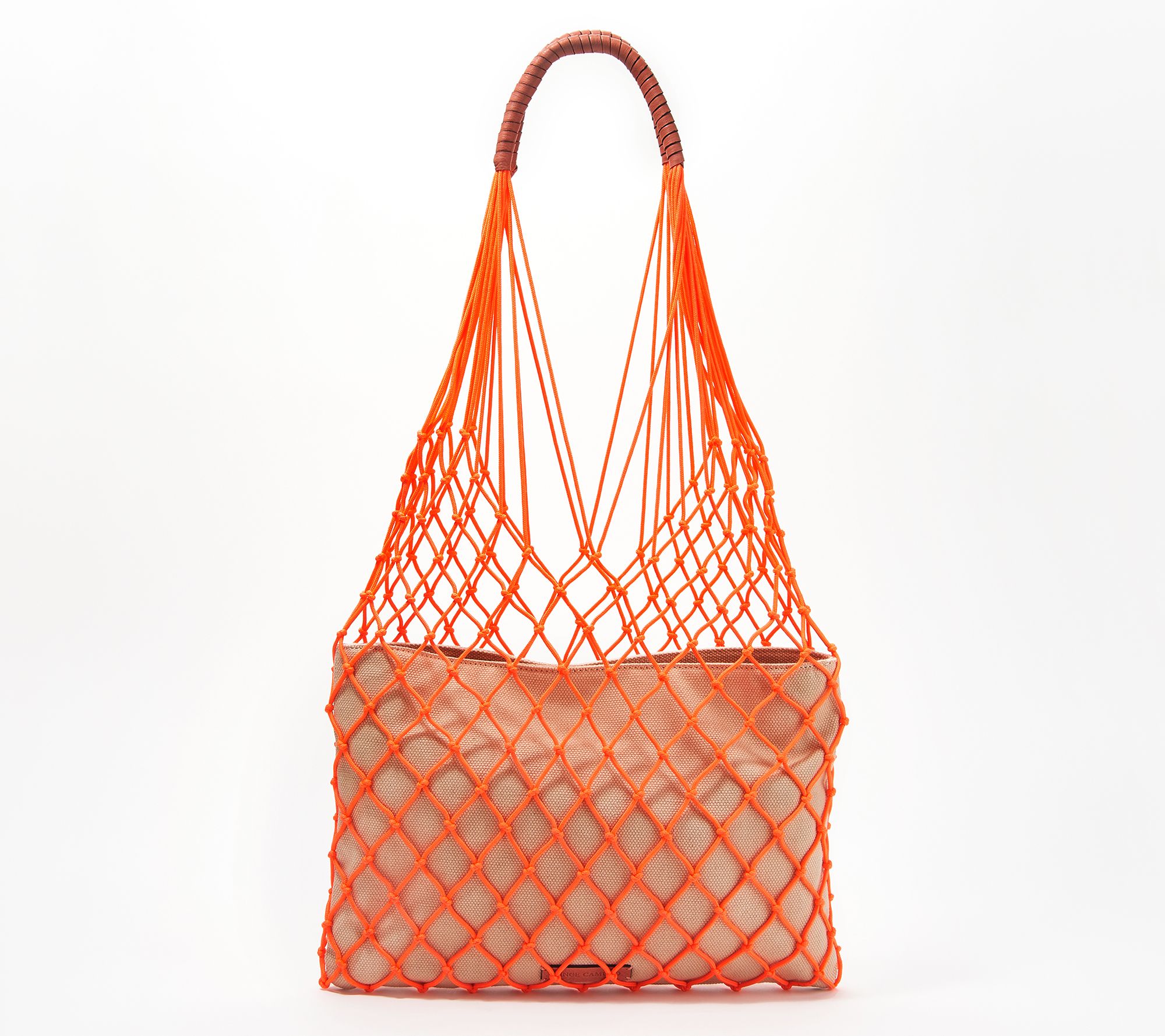 Vince Camuto Rope and Canvas Tote Bag - Zest - QVC.com