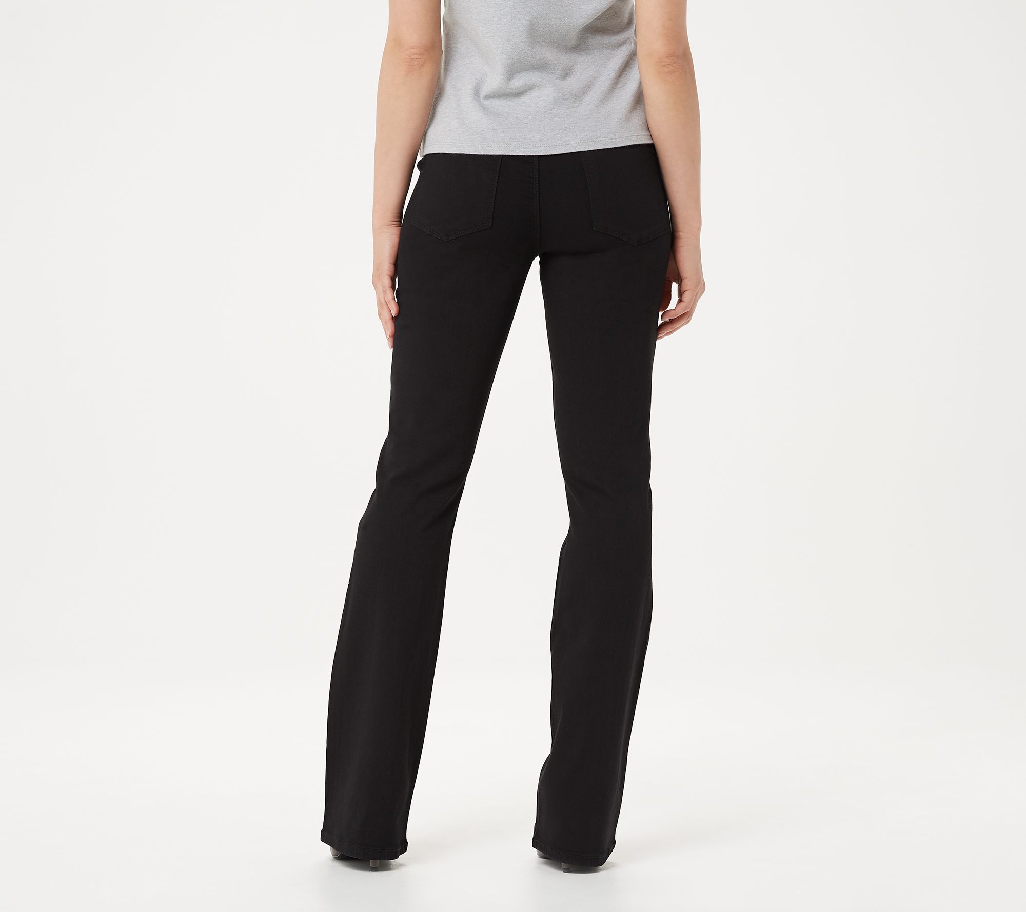 Curves 360 by NYDJ Sculpt Pull-On Slim Bootcut Jeans - Nuit - QVC.com