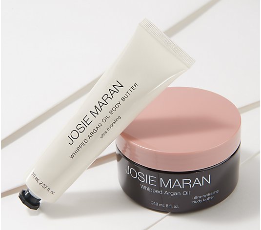 Josie Maran Argan Whipped Body Butter Jar & Tube Kit Home & Away