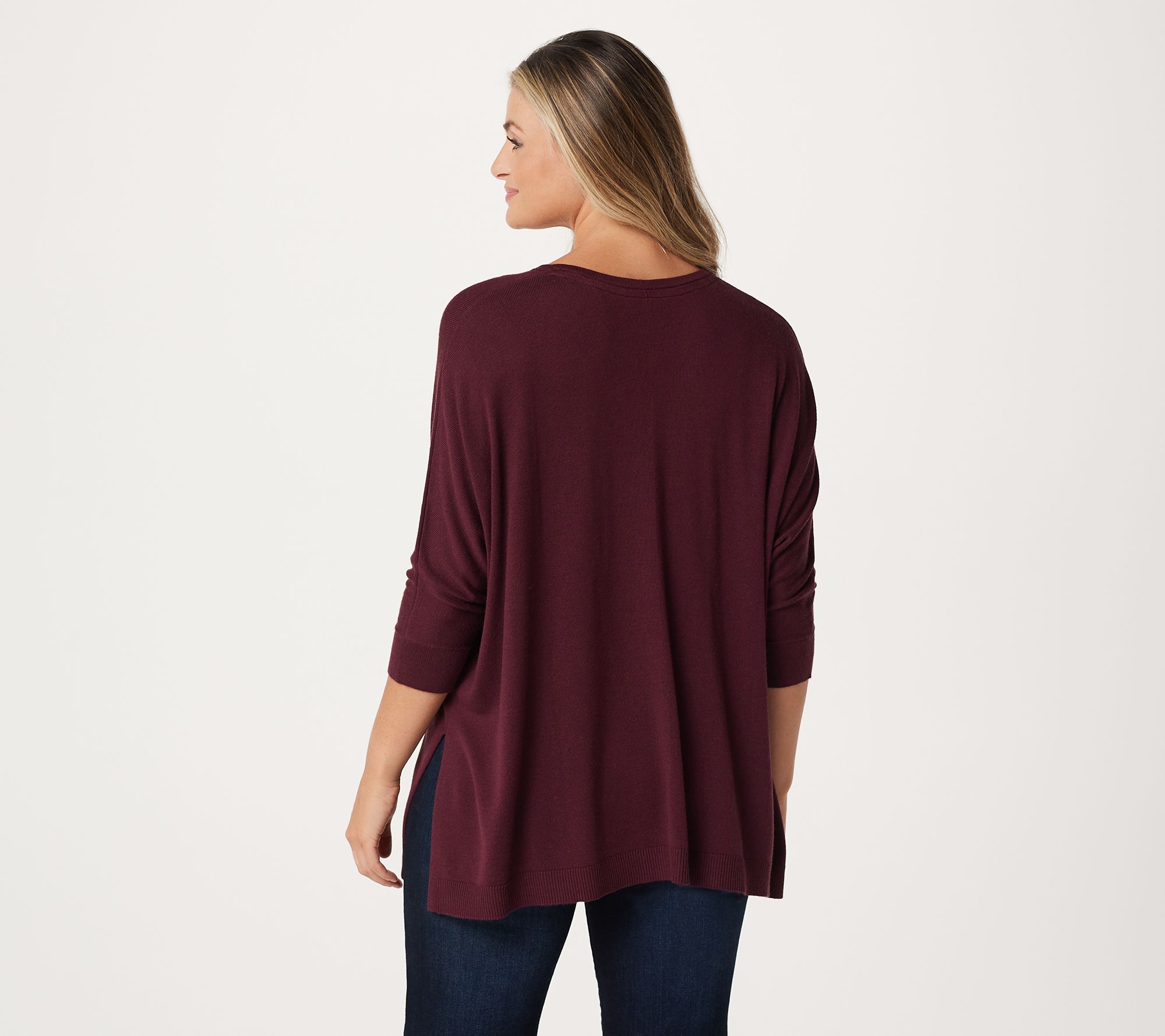 "As Is" Laurie Felt Silky Bamboo Pullover Sweater