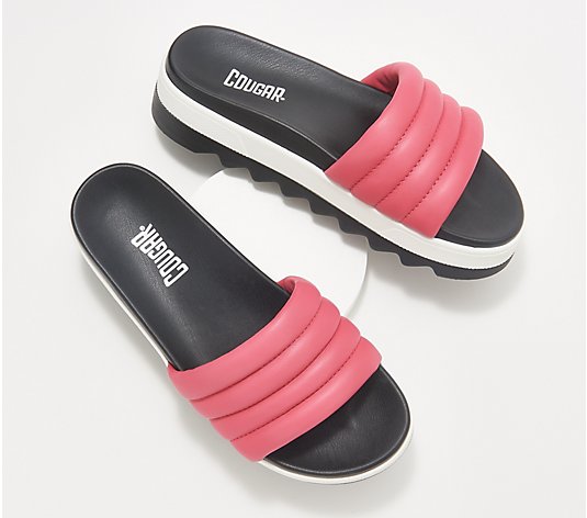 Cougar Water Repellent Leather Sport Slide Sandals - Prato