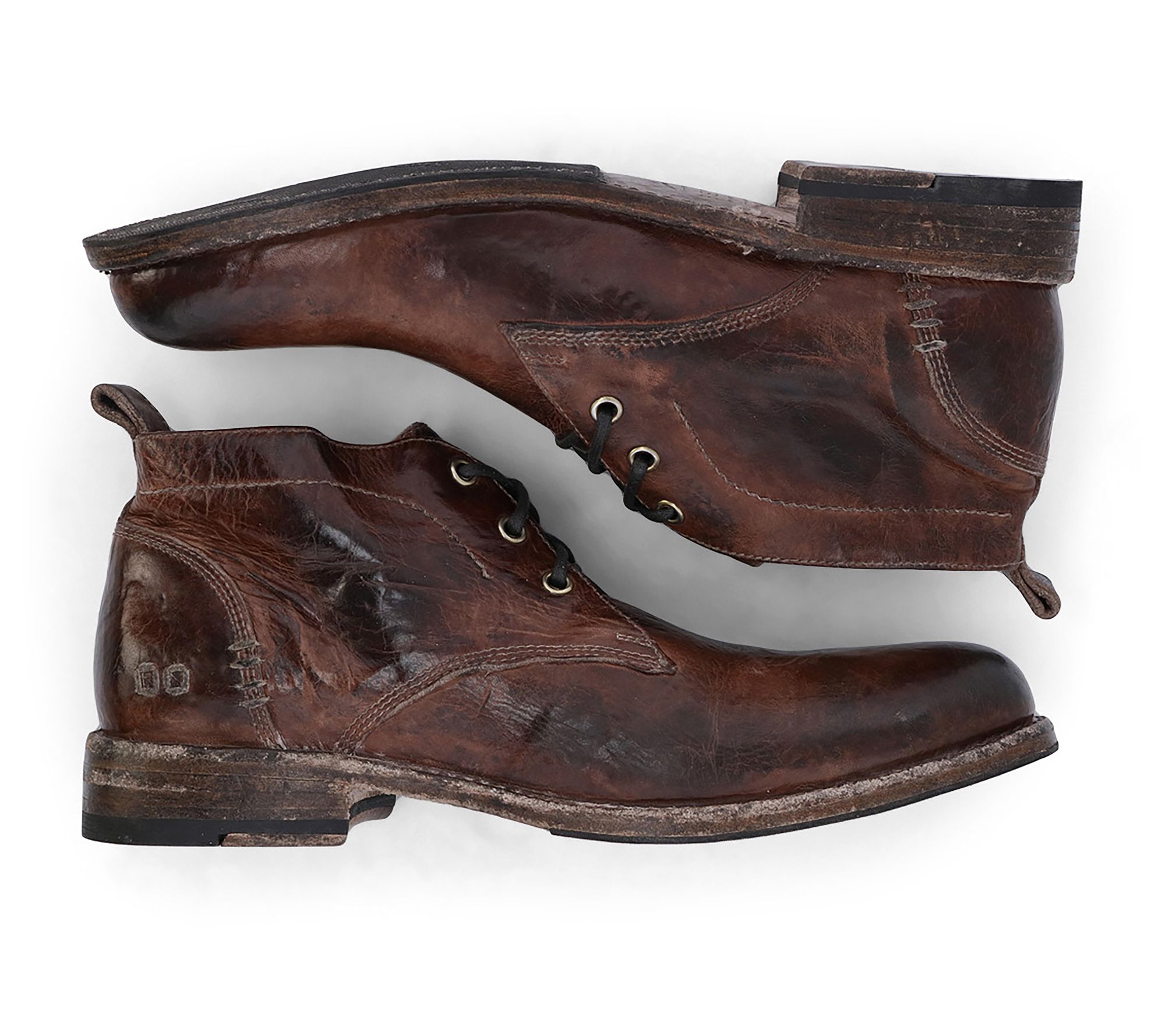 BED STU Men's Leather Chukka Boots - Clyde - QVC.com