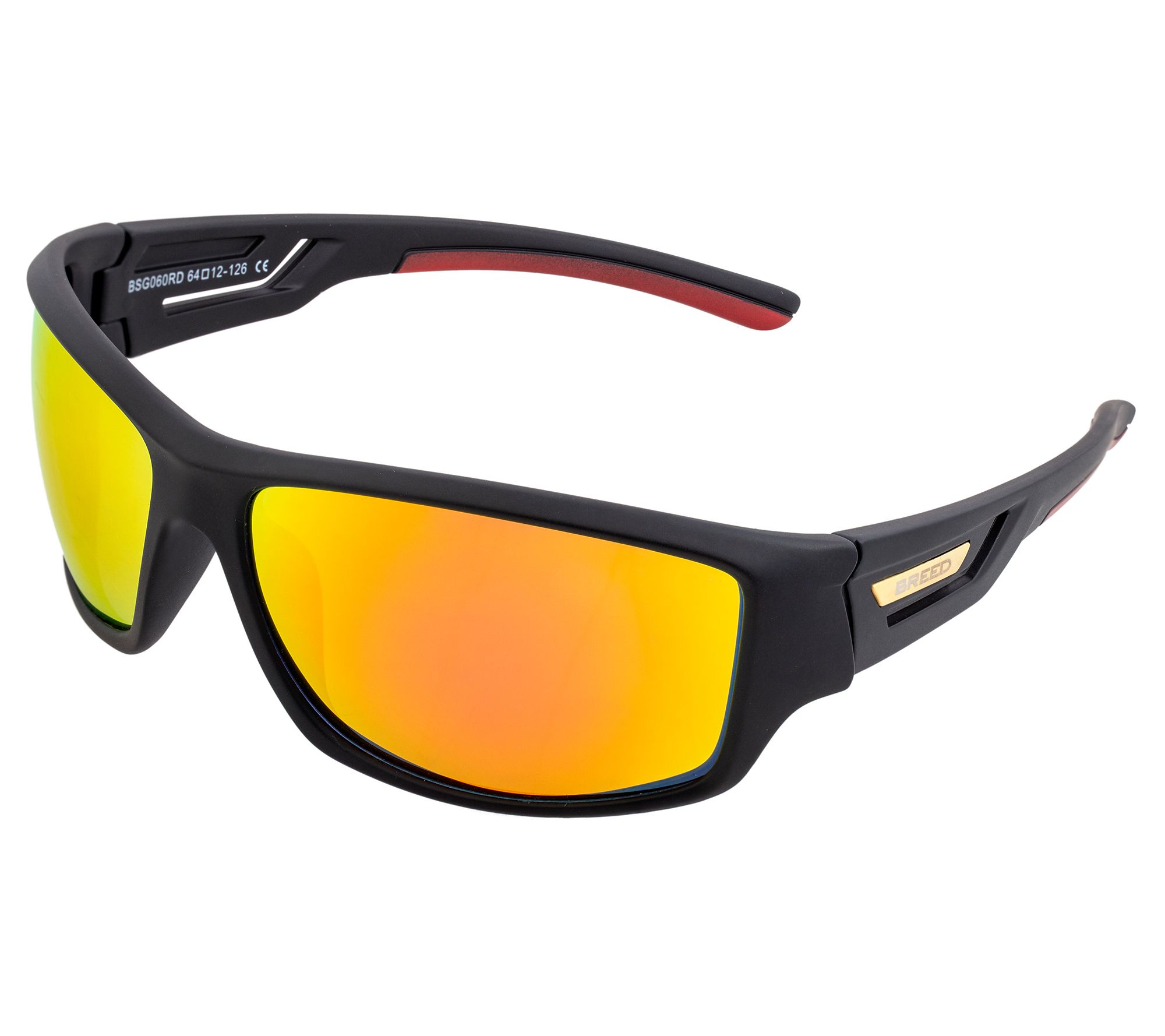 Breed Men's Polarized Wrap Sunglasses - Aquarius