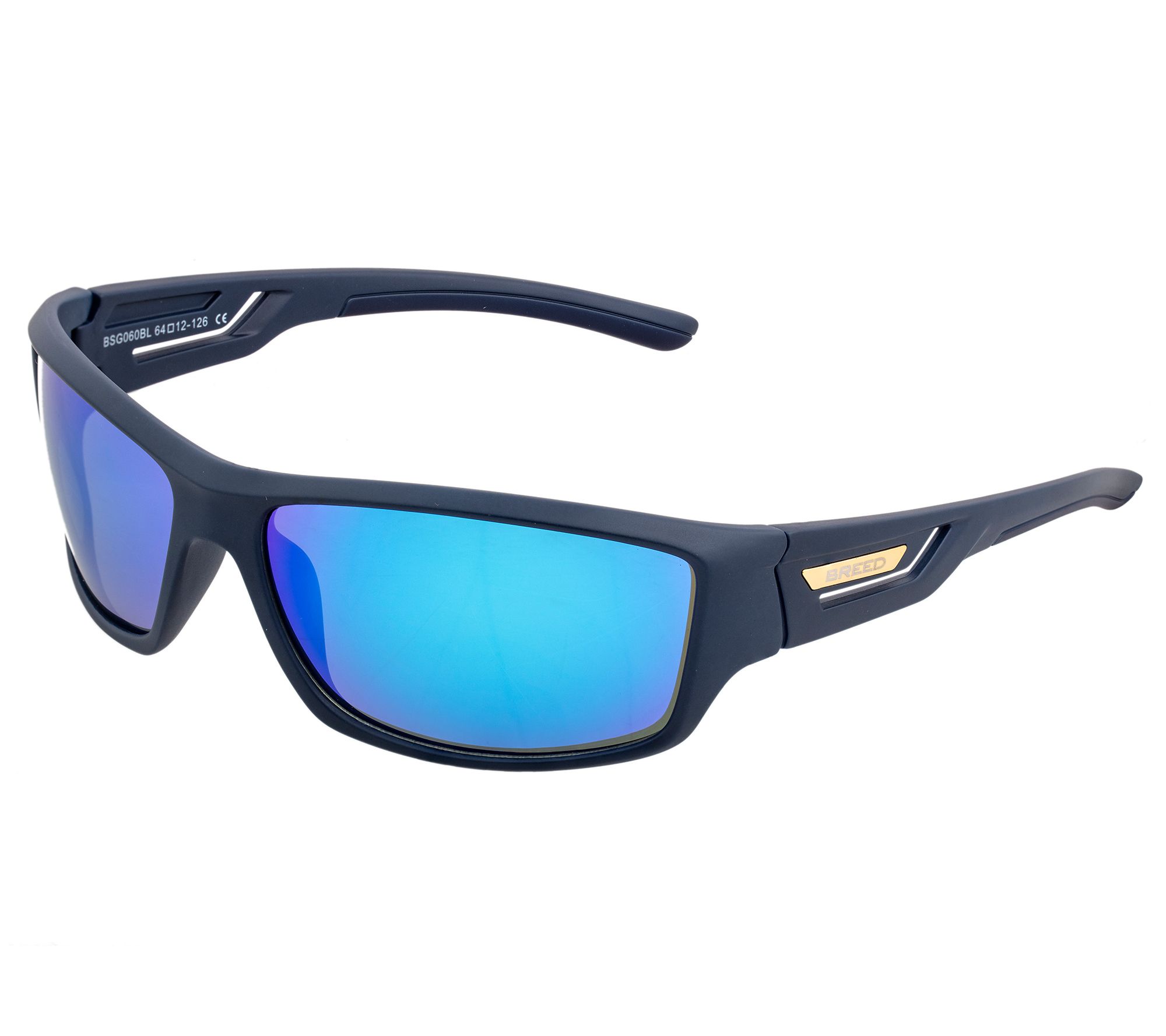Breed Men's Polarized Wrap Sunglasses - Aquarius