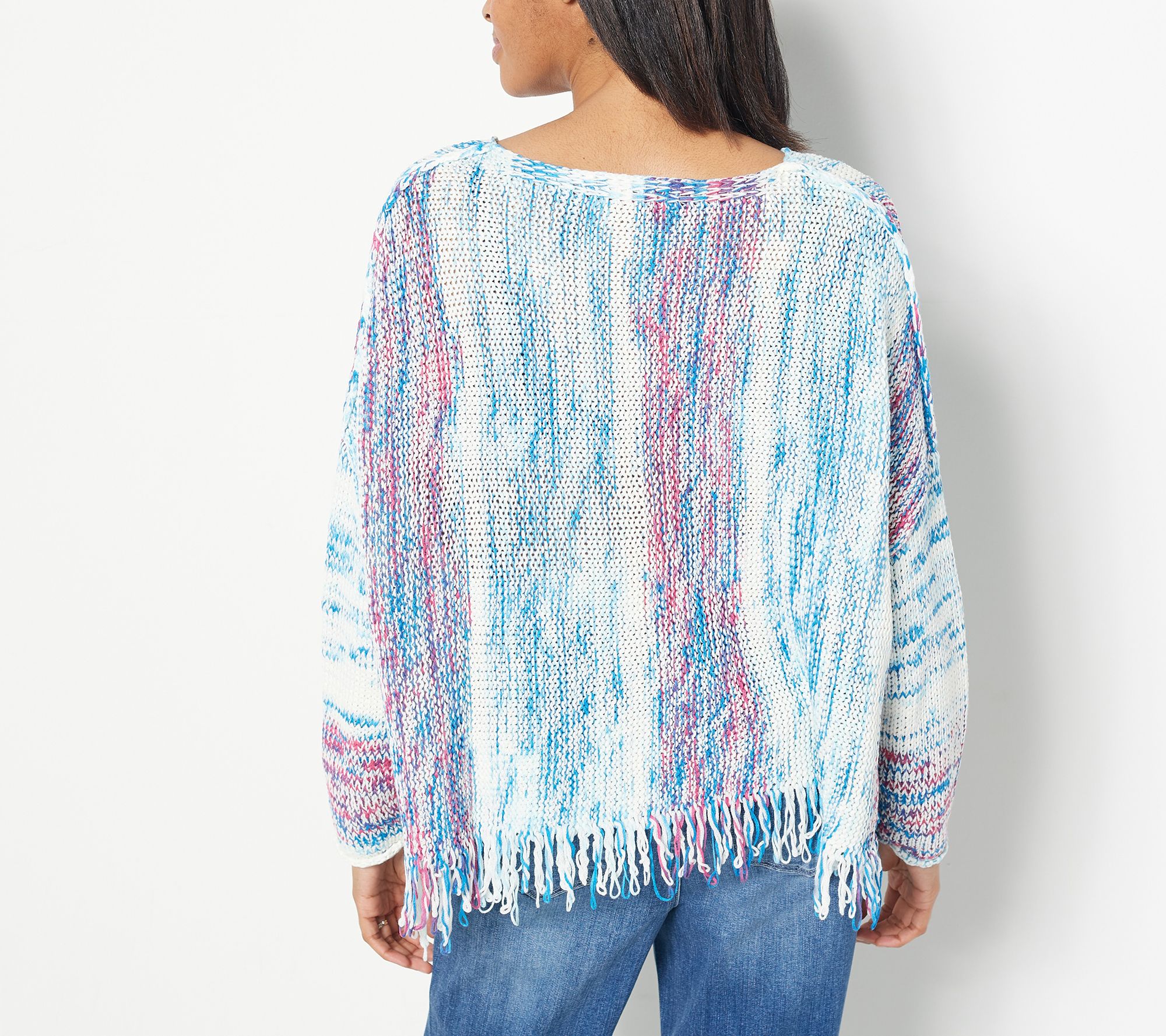 as-is-laurie-felt-baja-sweater-with-fringe-hem-detail-qvc