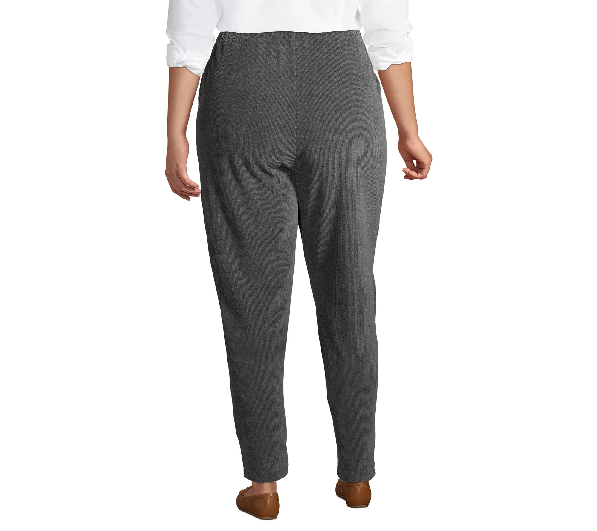 Lands' End Women's Plus Size Sport Knit Corduroy Pants