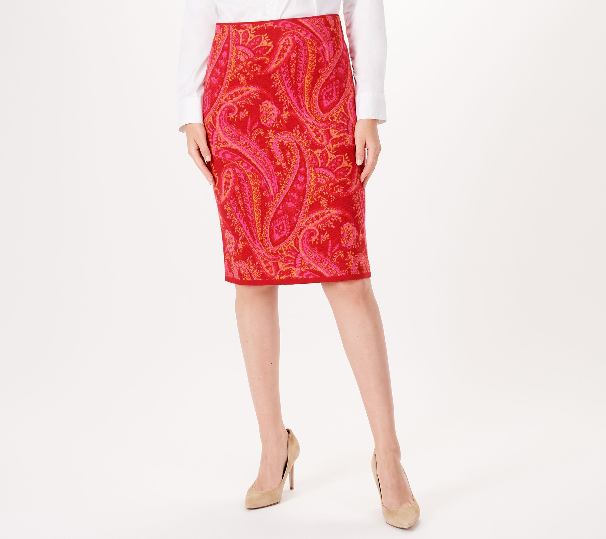 Plus size outlet khaki skirt qvc