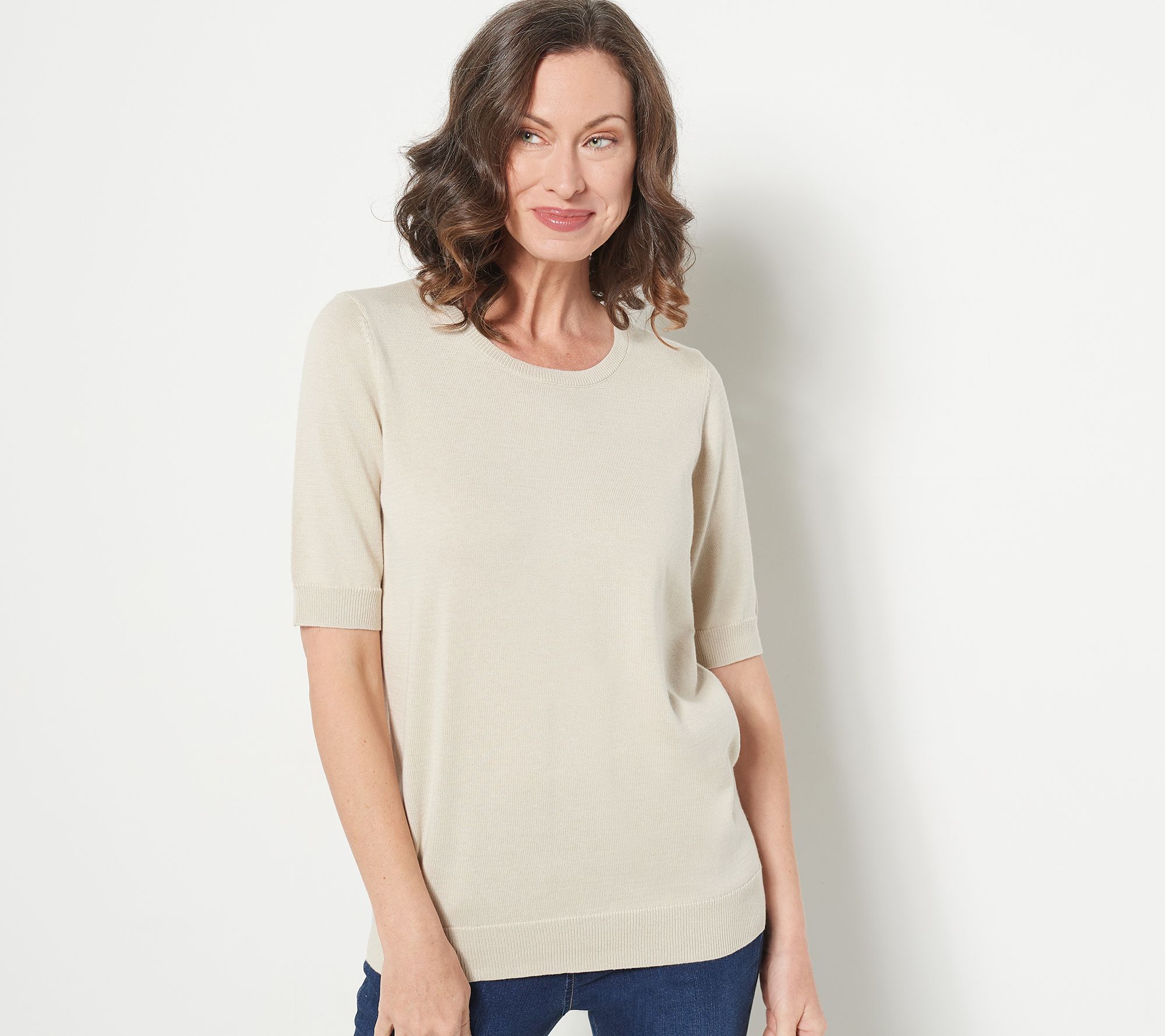 "As Is" Belle by Kim Gravel Elbow Sleeve Sweater