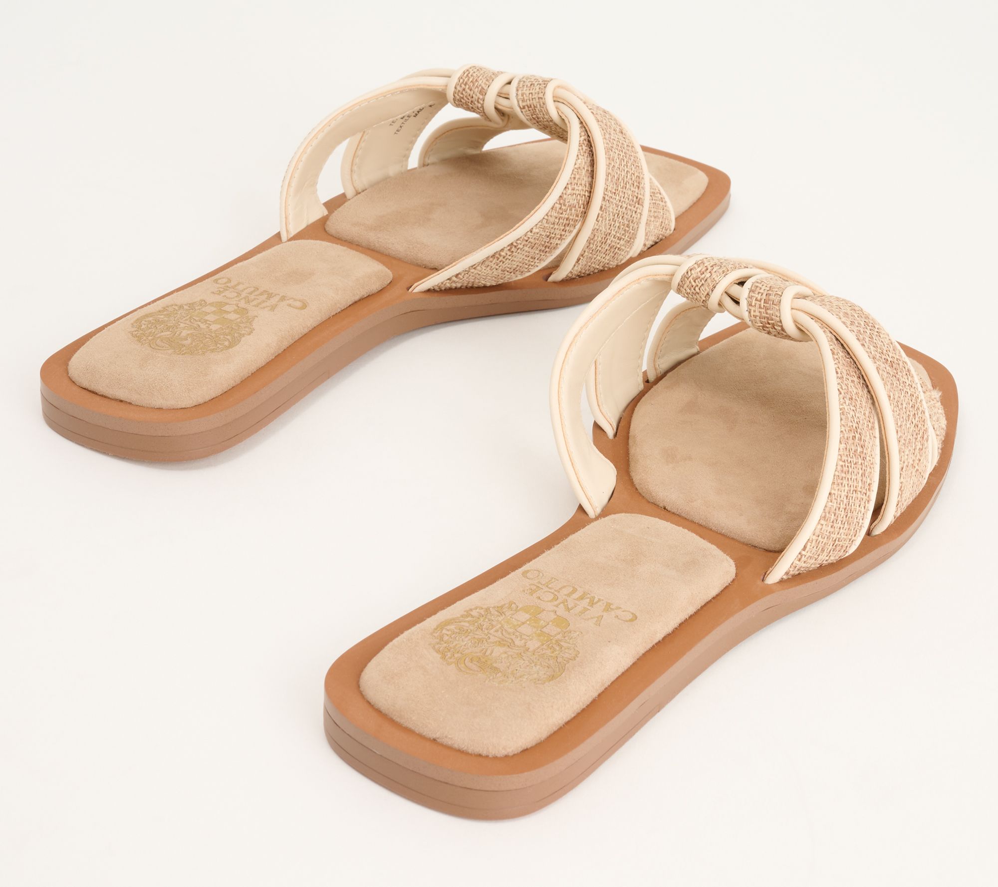 Vince Camuto Leather Slide Sandals - Barcellen 