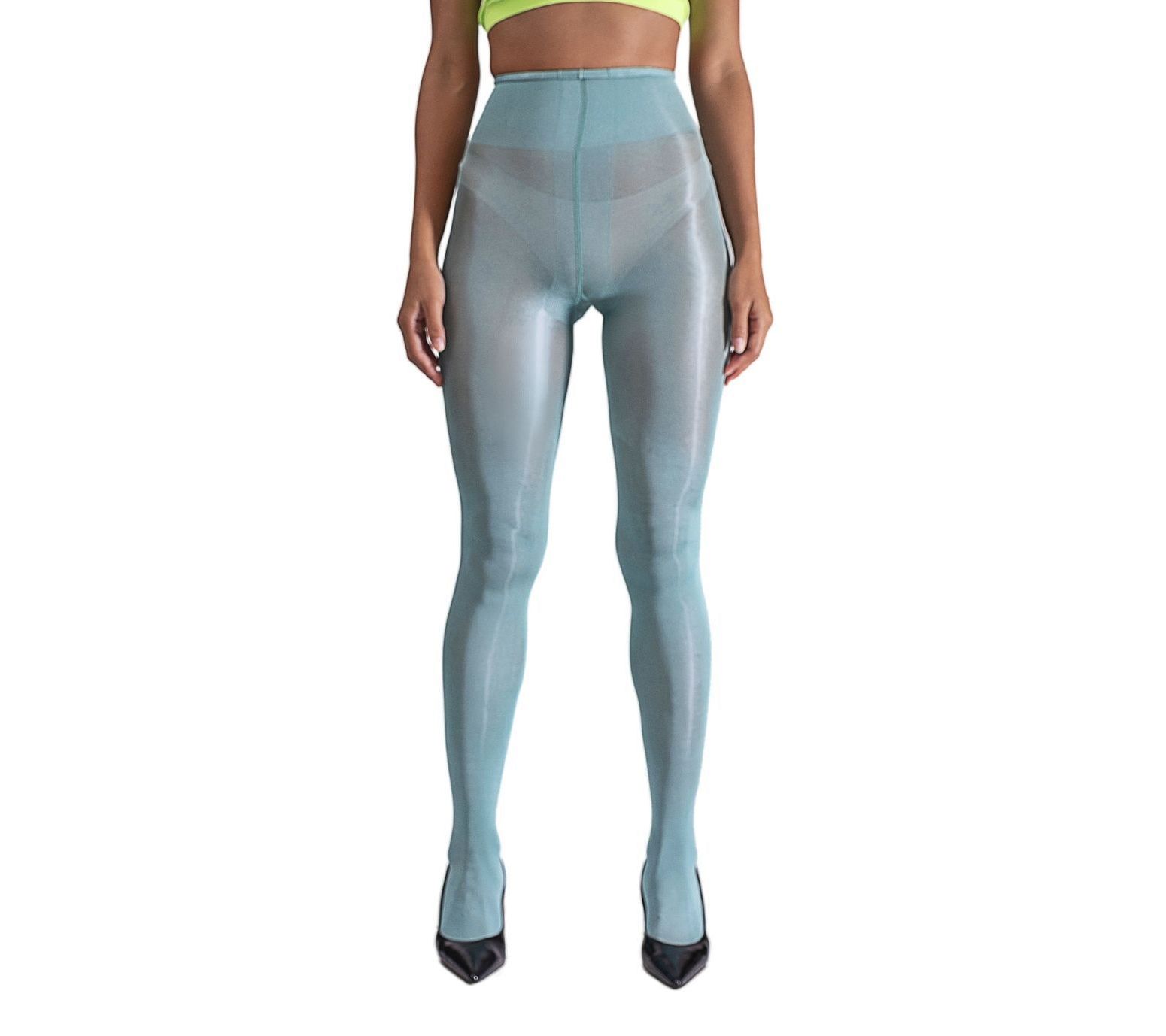 LECHERY Lustrous Silky Shiny Highwaist 40Denier Tights