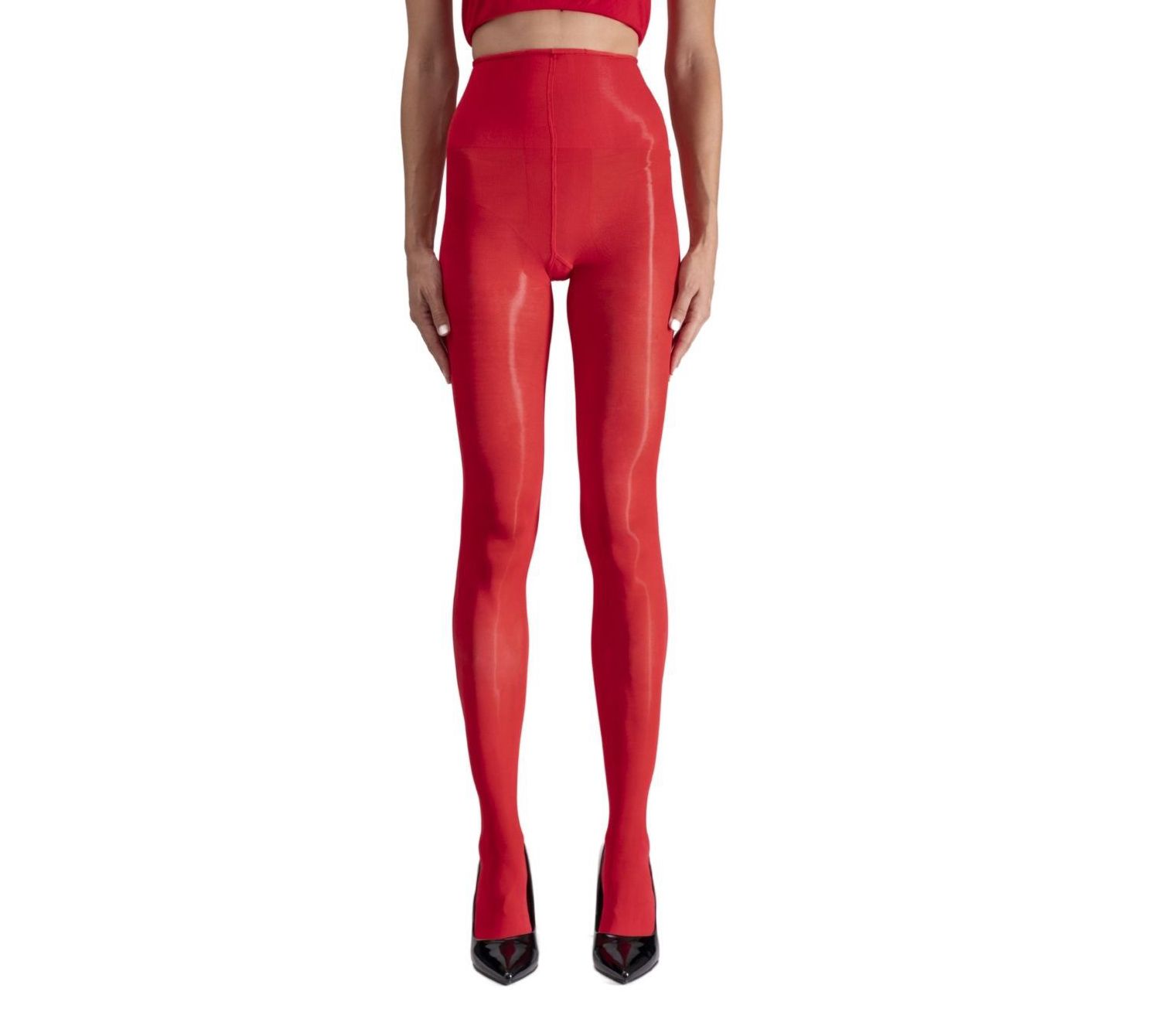 LECHERY Lustrous Silky Shiny Highwaist 40Denier Tights