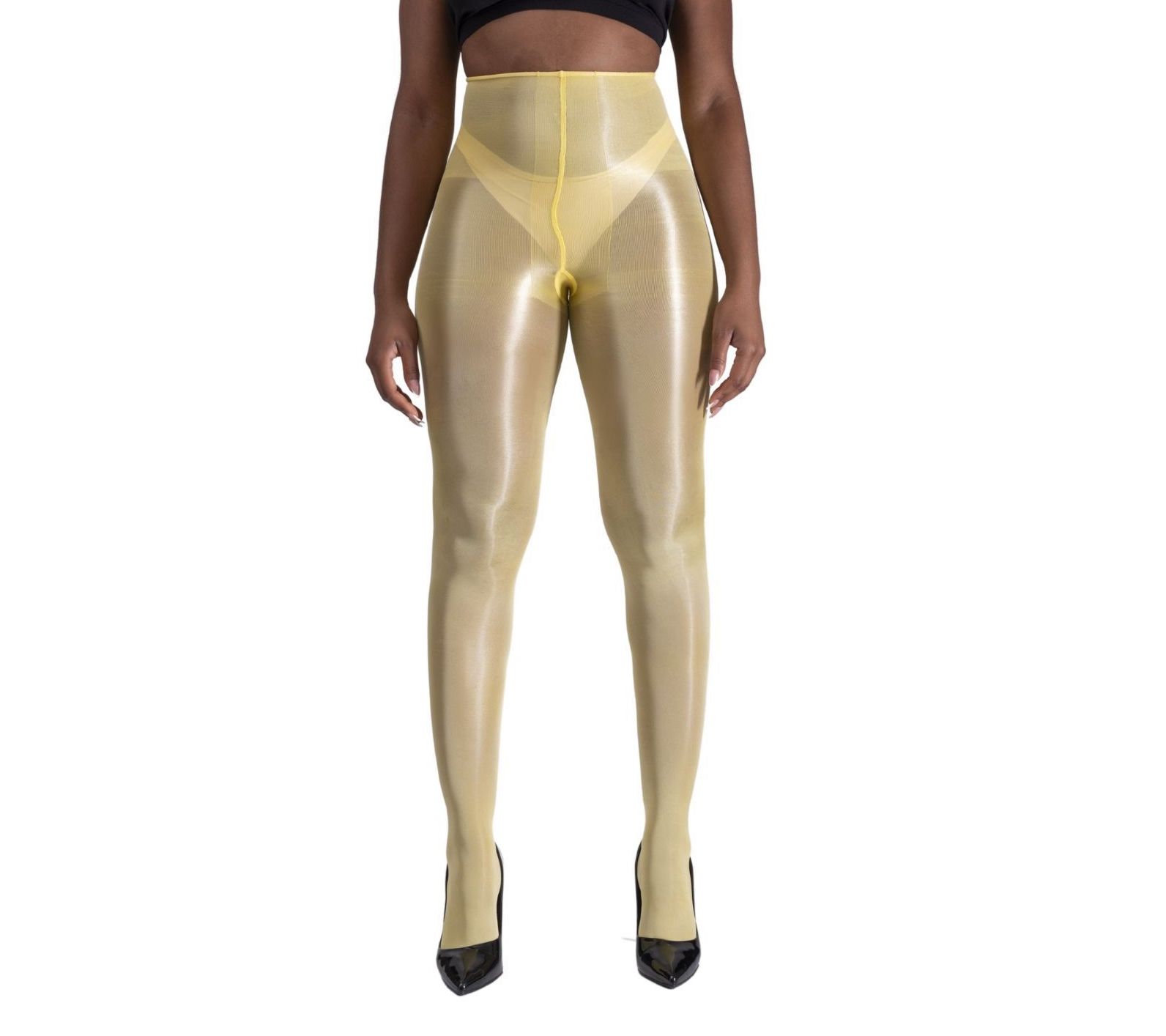 LECHERY Lustrous Silky Shiny Highwaist 40Denier Tights