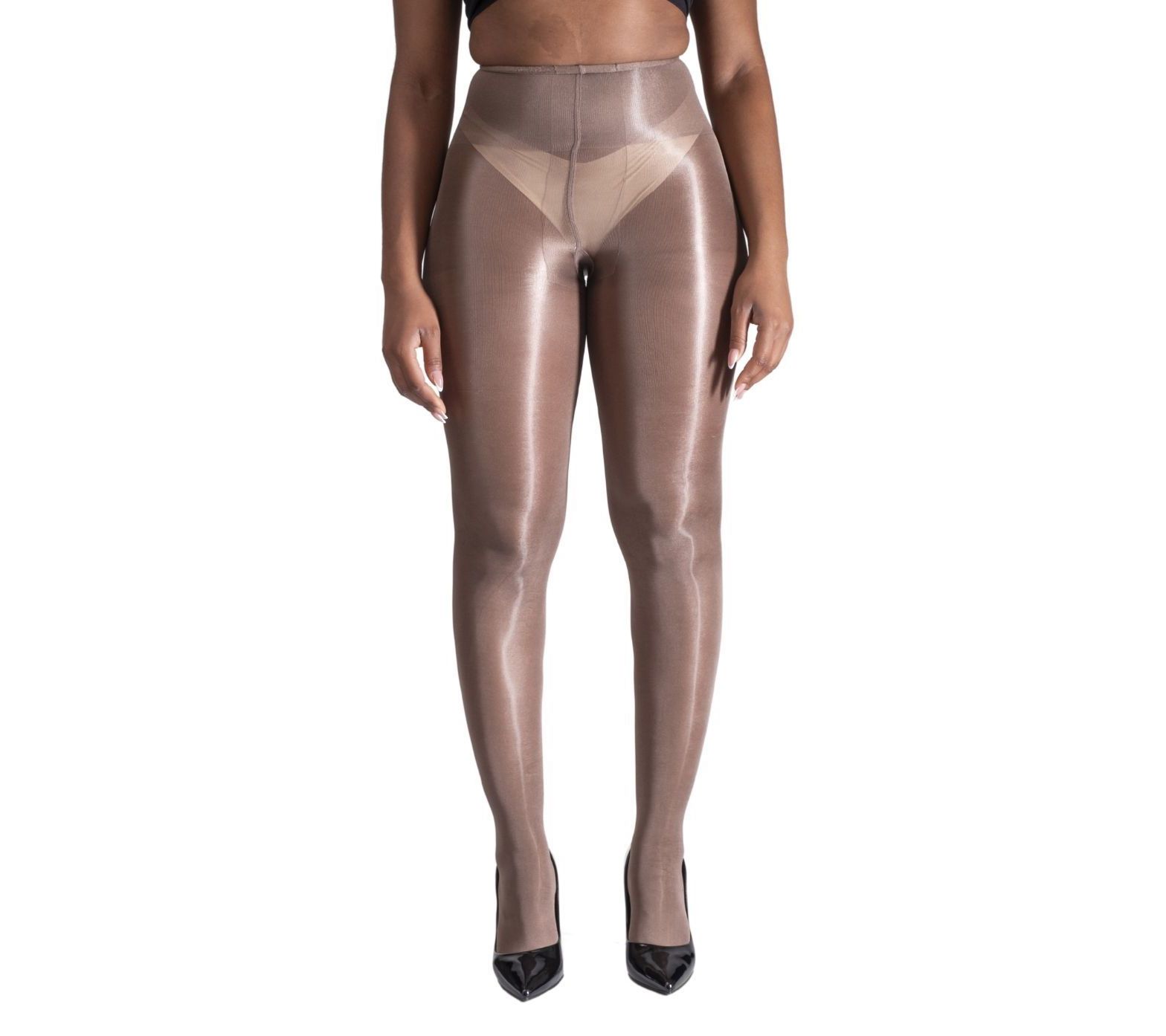 LECHERY Lustrous Silky Shiny Highwaist 40Denier Tights