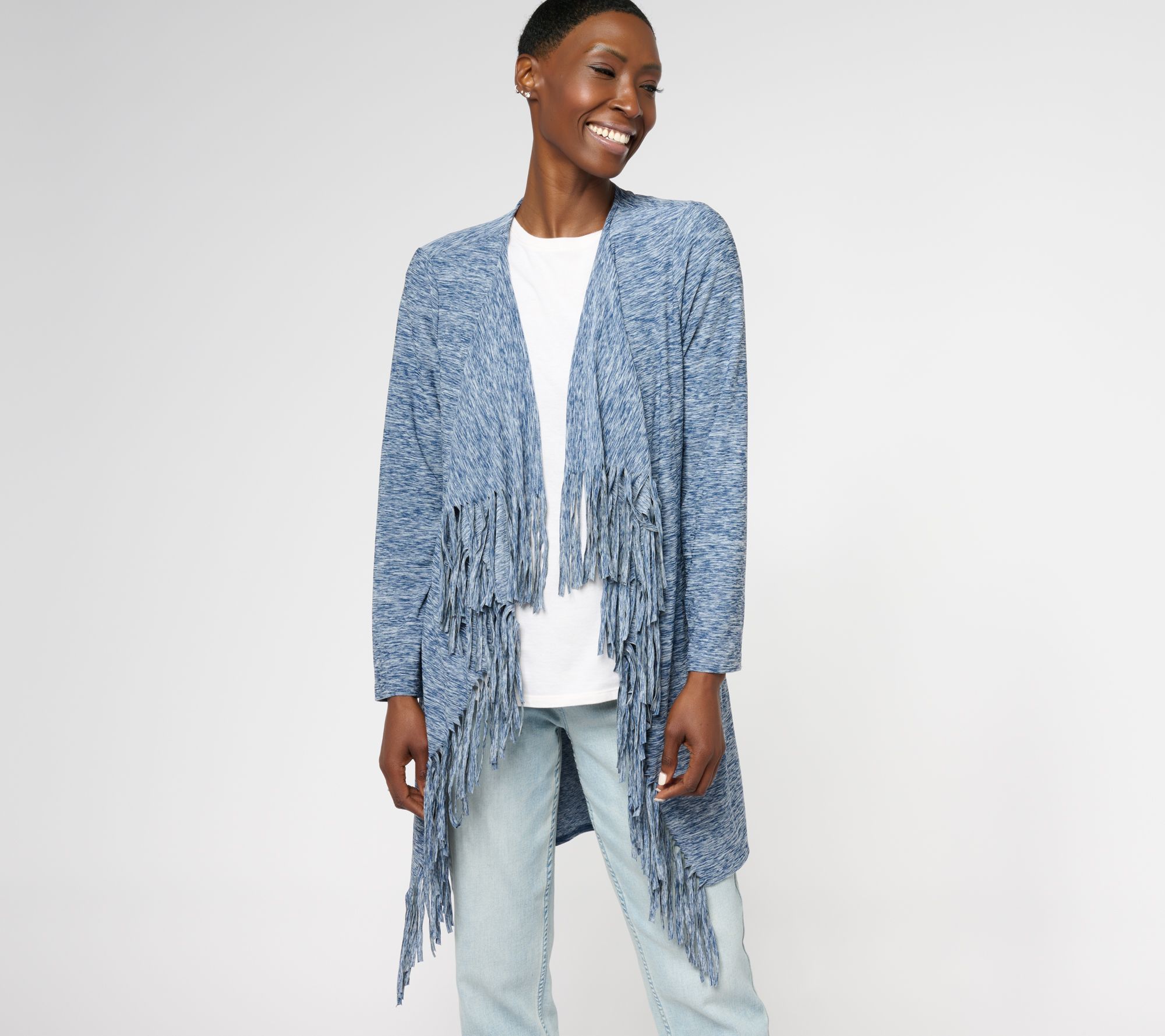 Attitudes by Renee Spacedye Cascade Fringe Duster