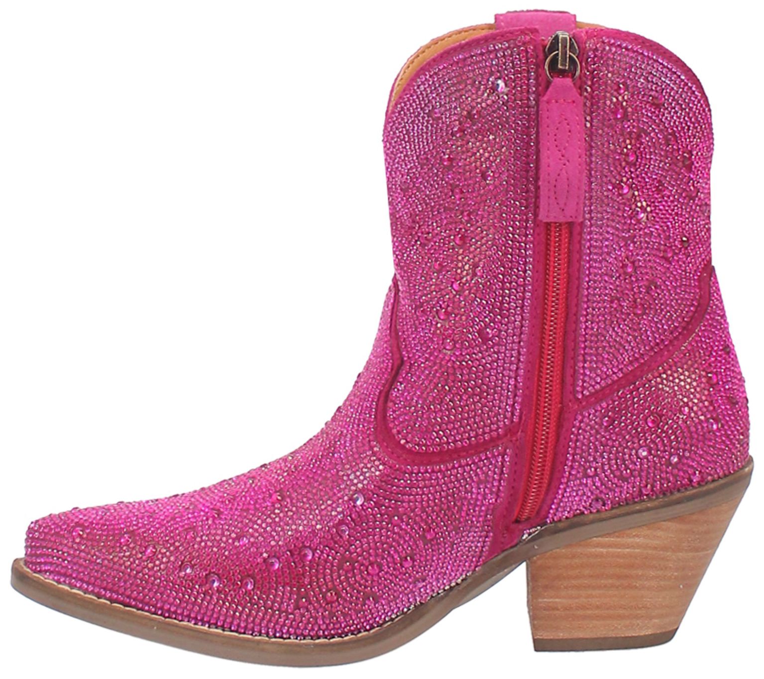 Dingo Women's Leather Bootie Rhinestone Cowgirl
