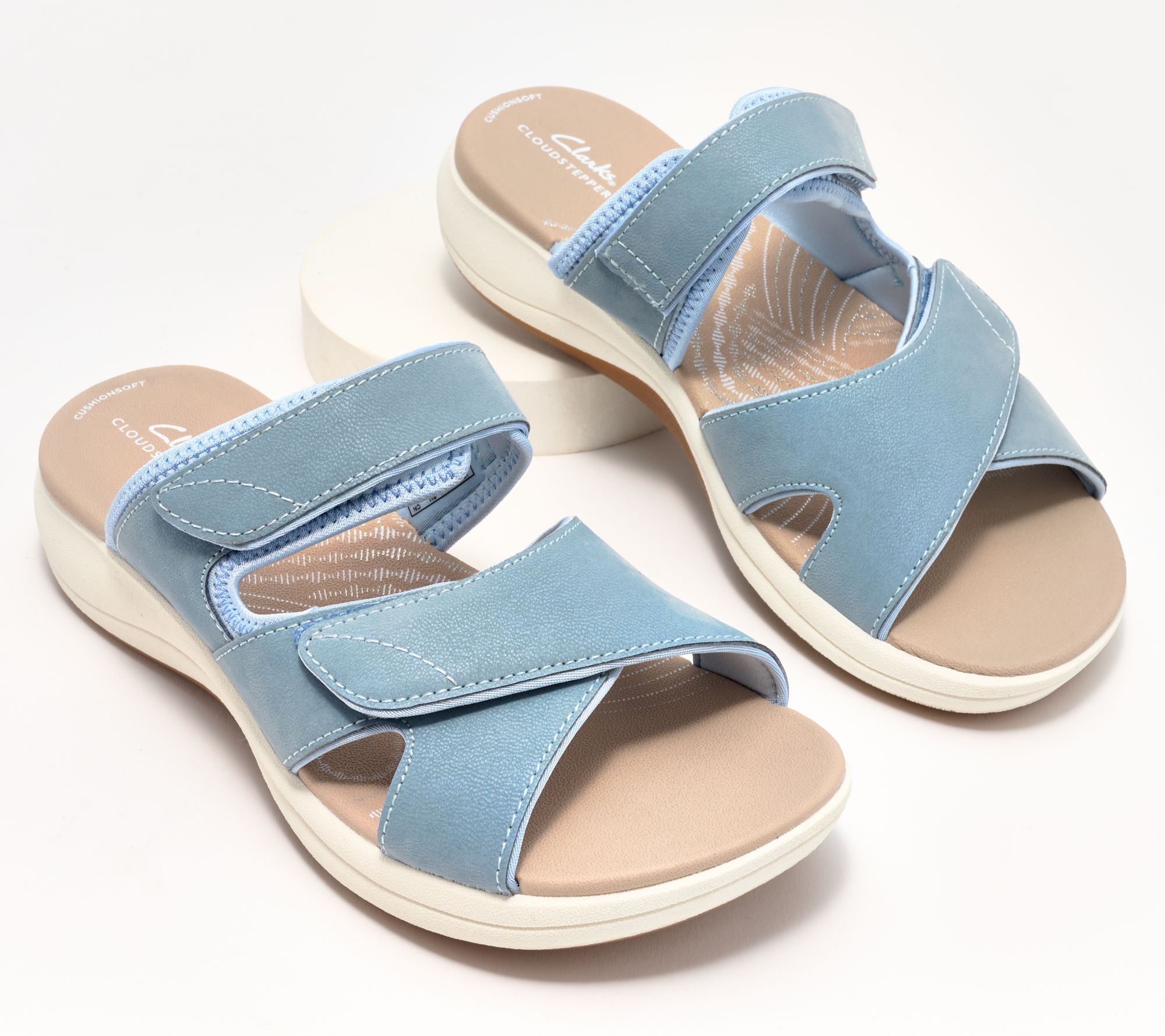 Clarks Memory Foam Sandals QVC