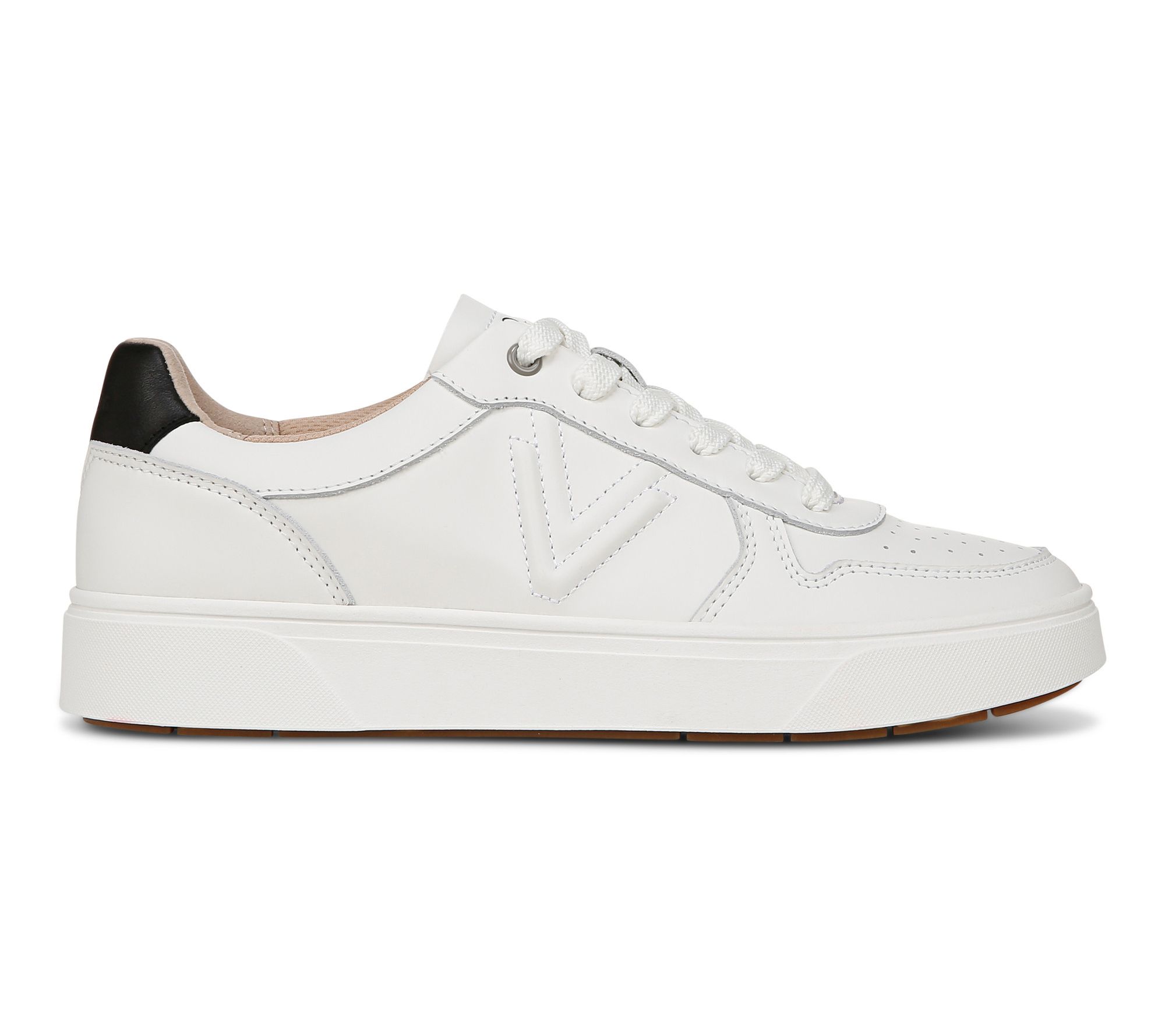 Vionic Casual Leather Court Sneakers - Kimmie Court - QVC.com