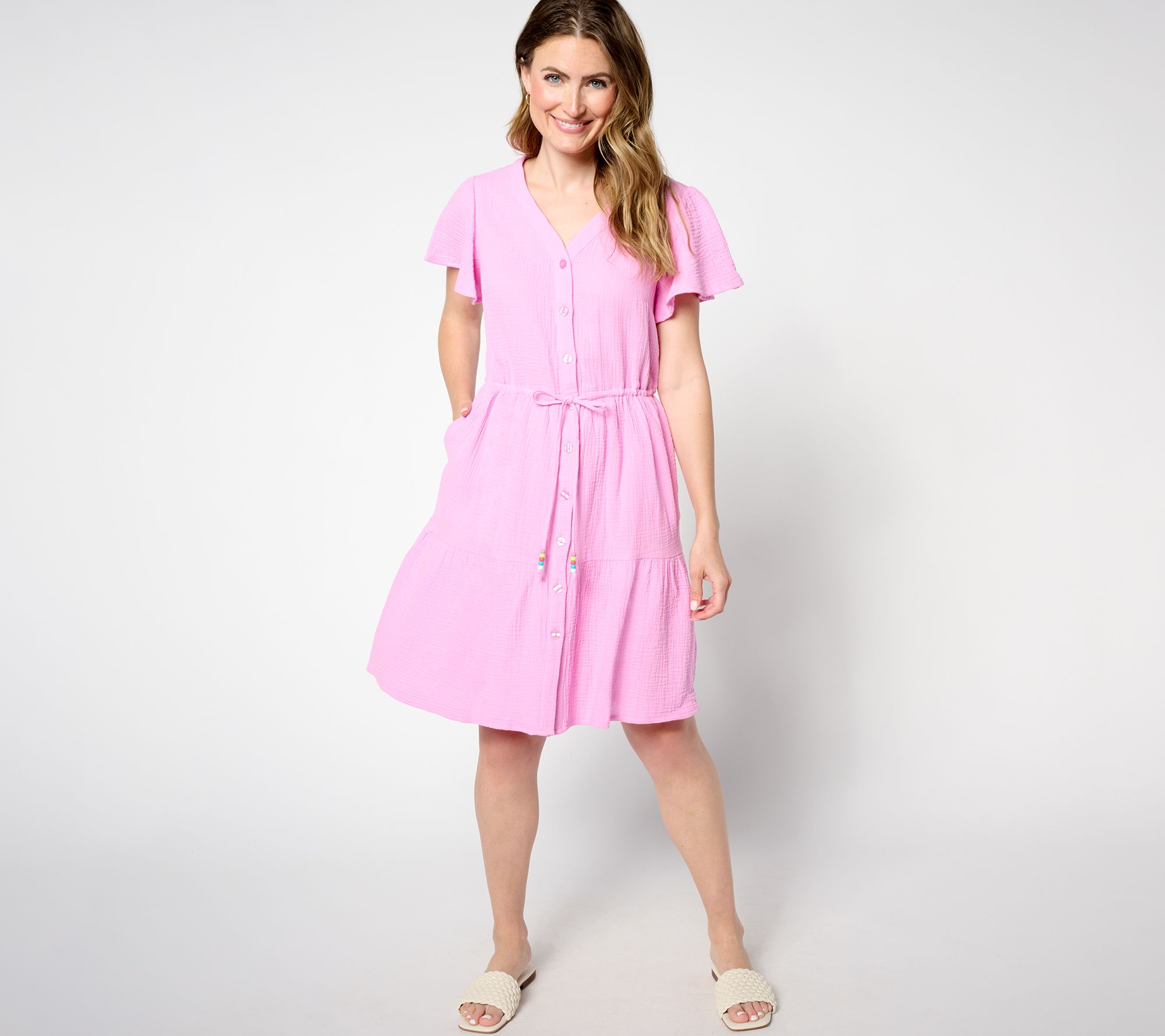 Belle Beach by Kim Gravel Cotton Gauze Color Crush Dress