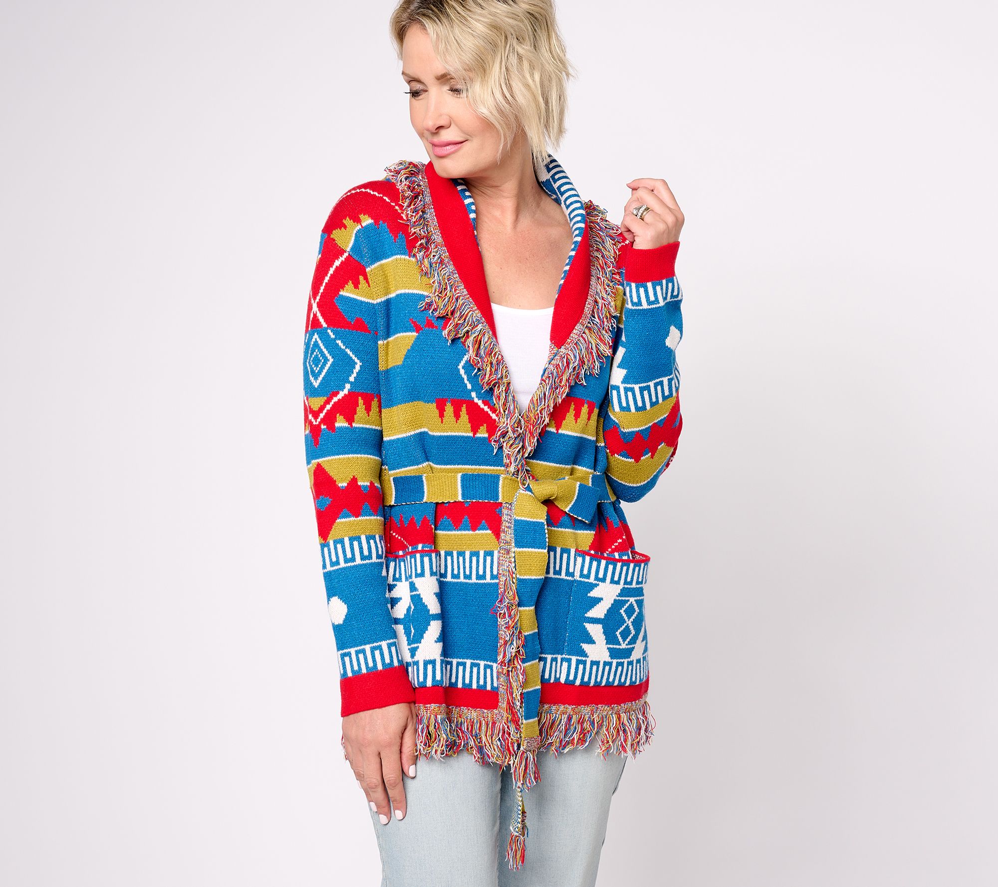 "As Is" Attitudes by Renee Artisan Inspired Fringe Cardigan