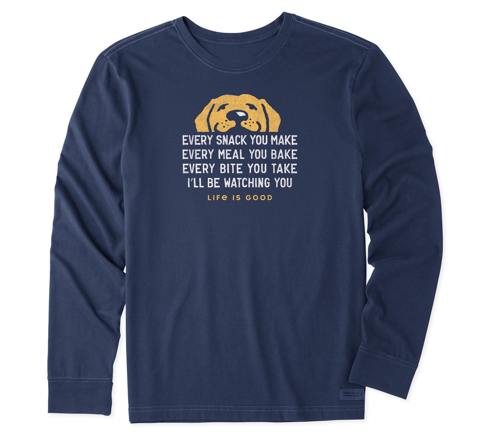Life is Good Men's I'll Be Watching You CrusherL/S Tee