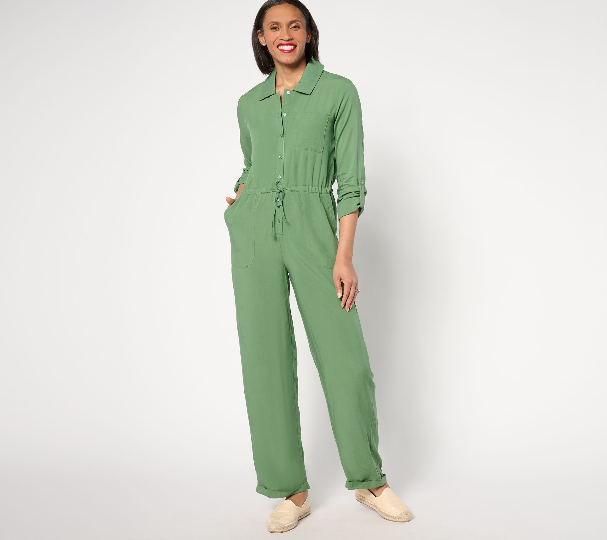 "As Is" MUK LUKS Dream Weave Long Sleeve Jumpsuit