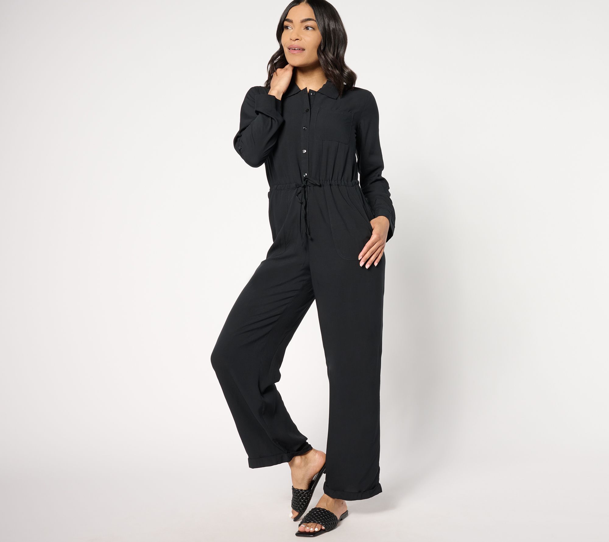 "As Is" MUK LUKS Dream Weave Long Sleeve Jumpsuit