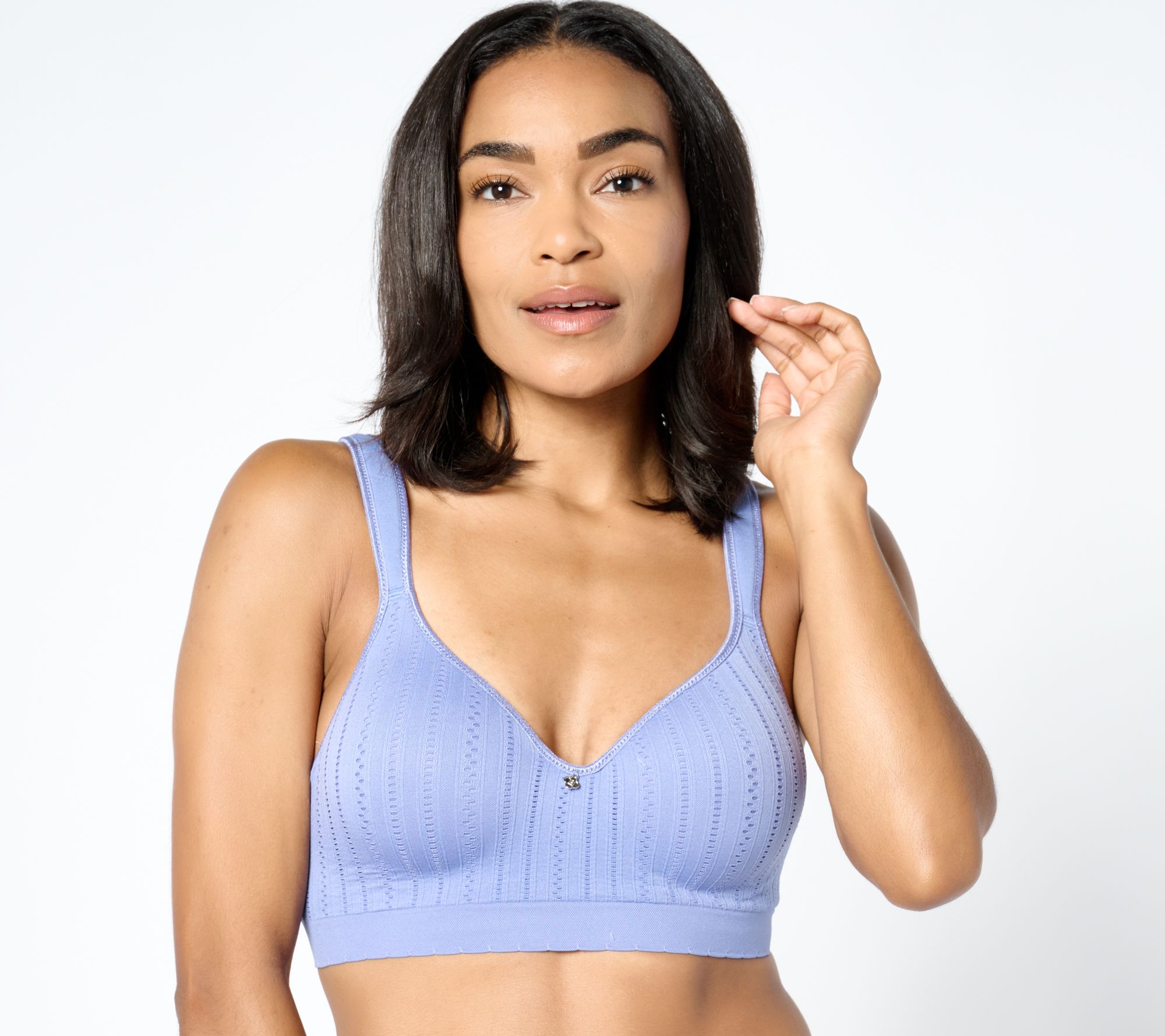 "As Is" Breezies Seamless Pointelle Underwire Bra