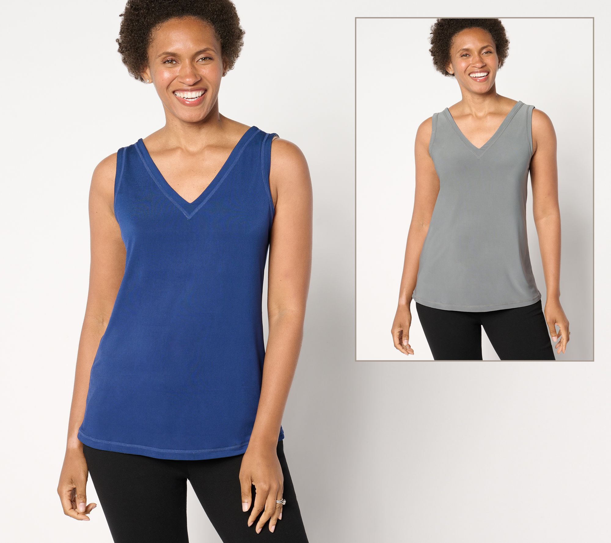 "As Is" Women with Control Reversible Como Jersey Tank