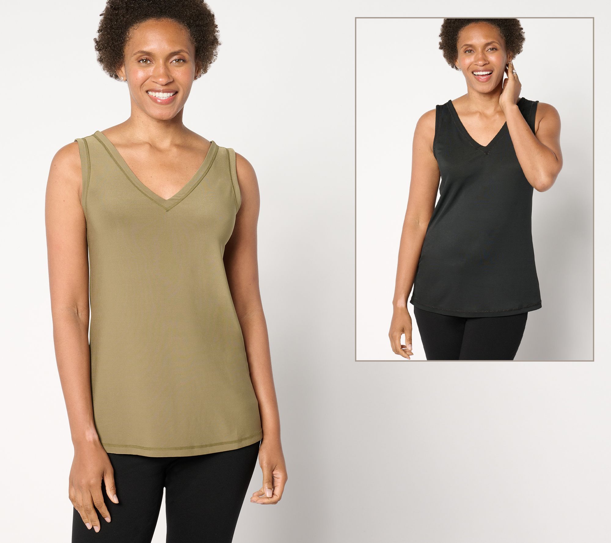 "As Is" Attitudes by Renee Reversible Como Jersey Tank