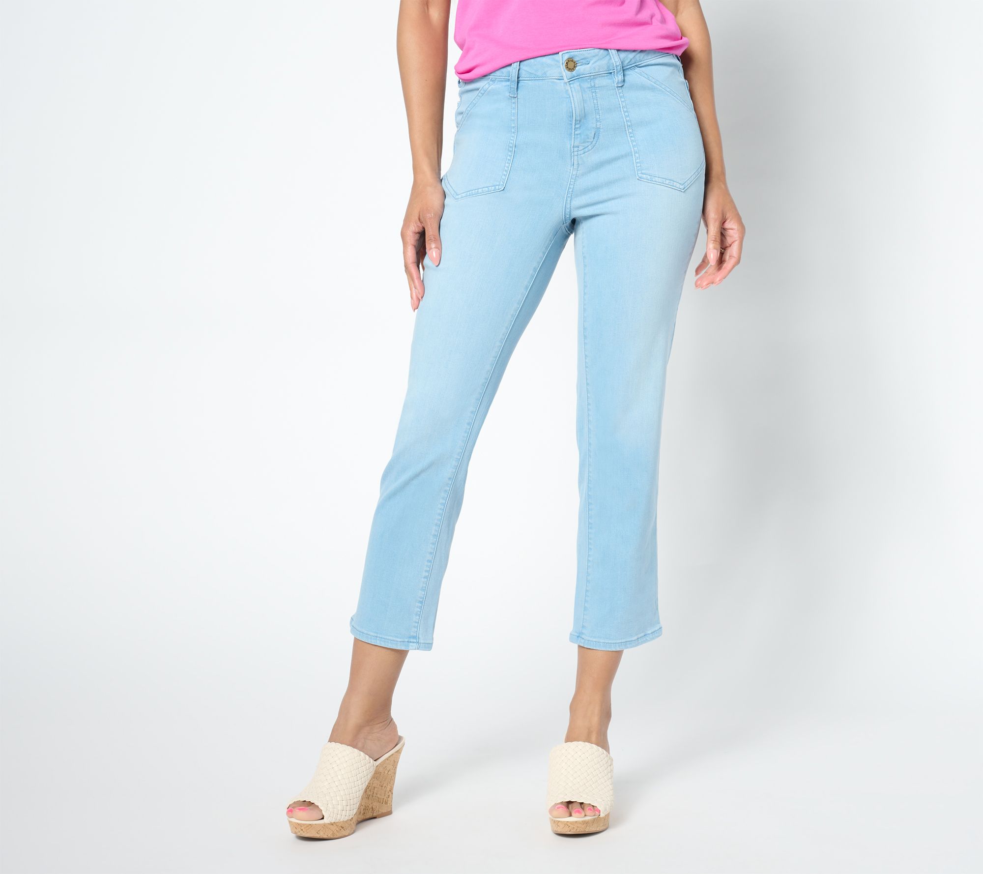 "As Is" Belle by Kim Gravel Tall Tripleluxe Denim Fun Pocket Jean