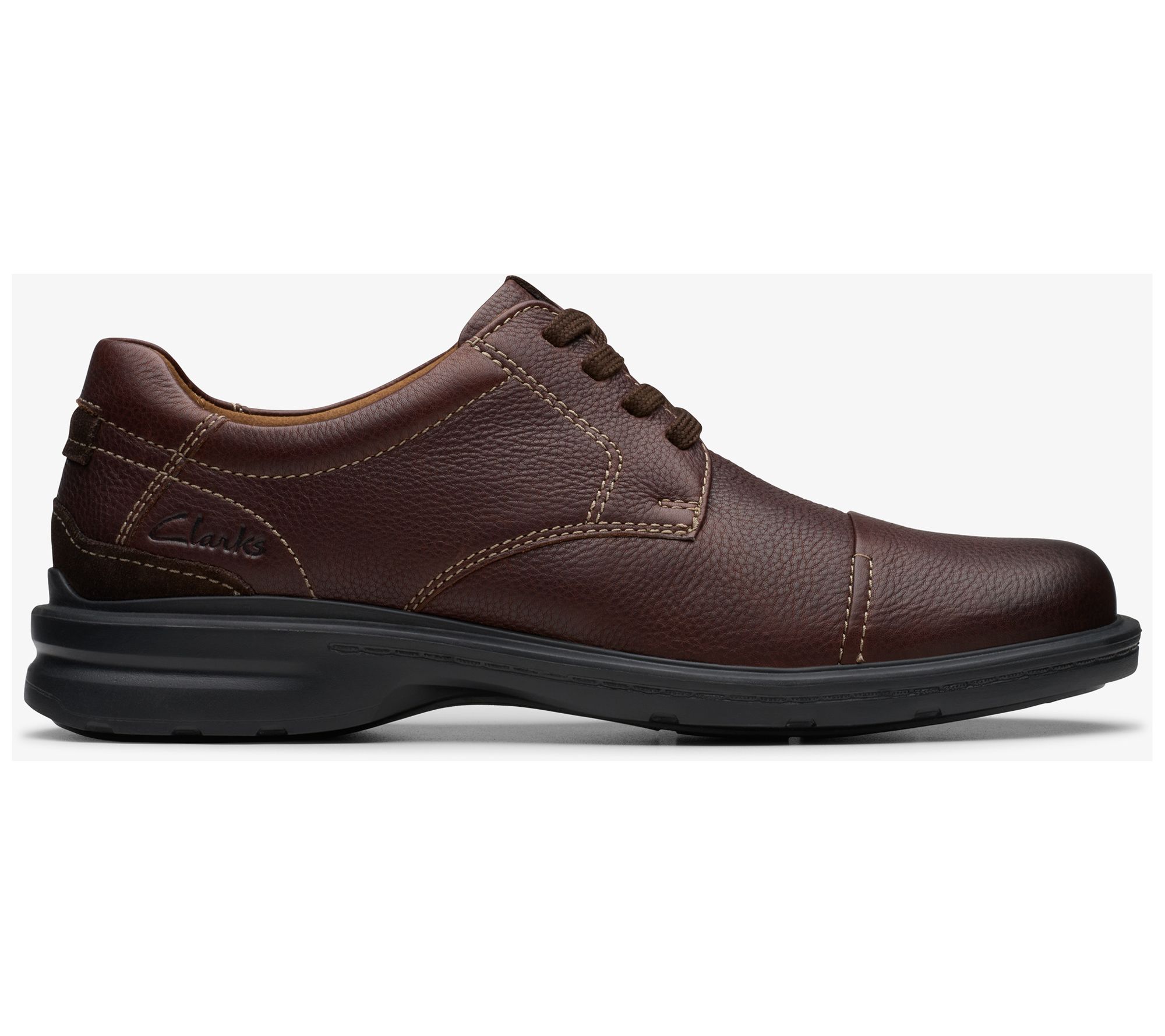Clarks Collection Men's Leather Lace-Up Oxford-Gessler Cap