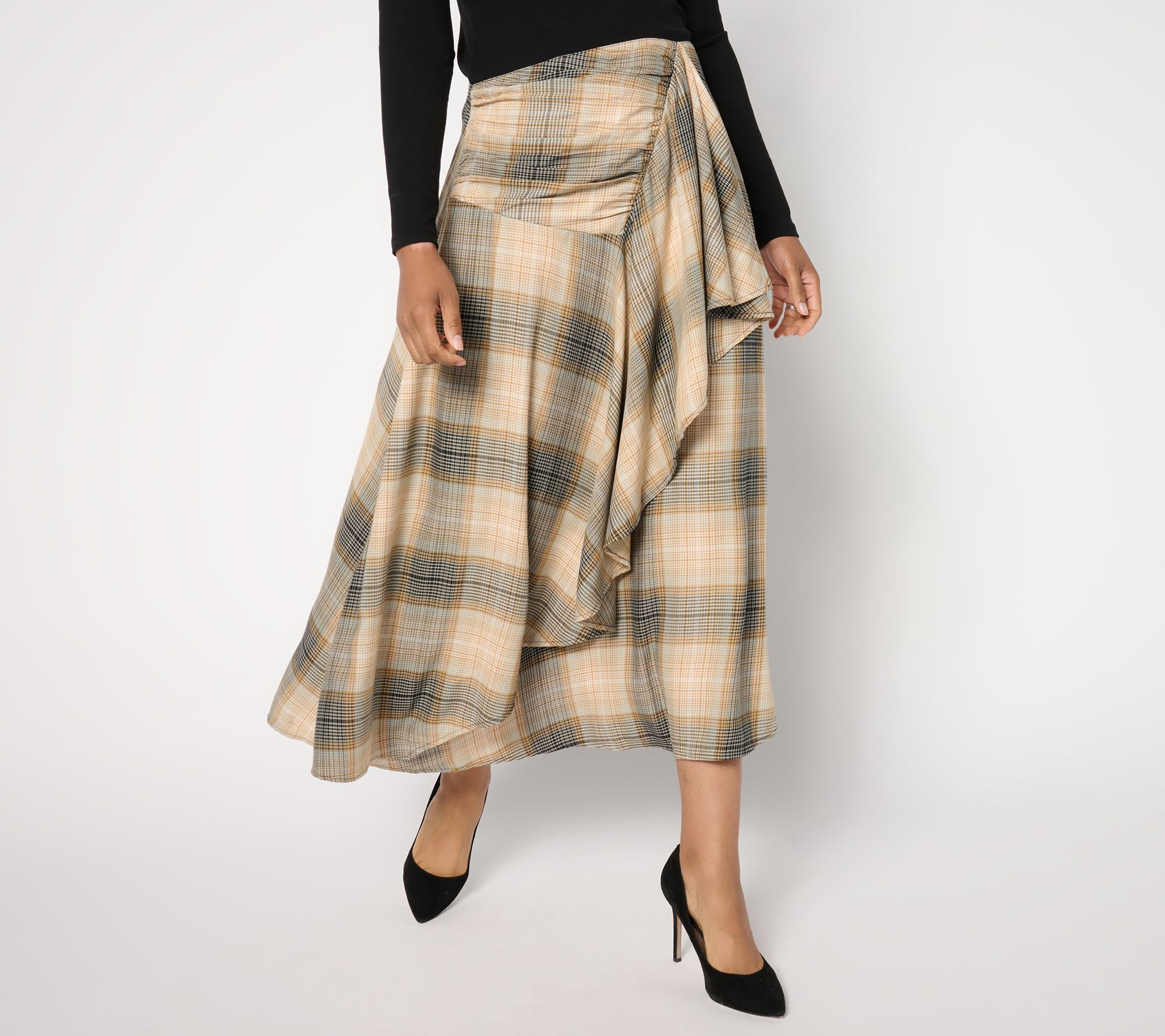 "As Is" Me by Jennie Garth Regular Ynez Printed Ankle Skirt