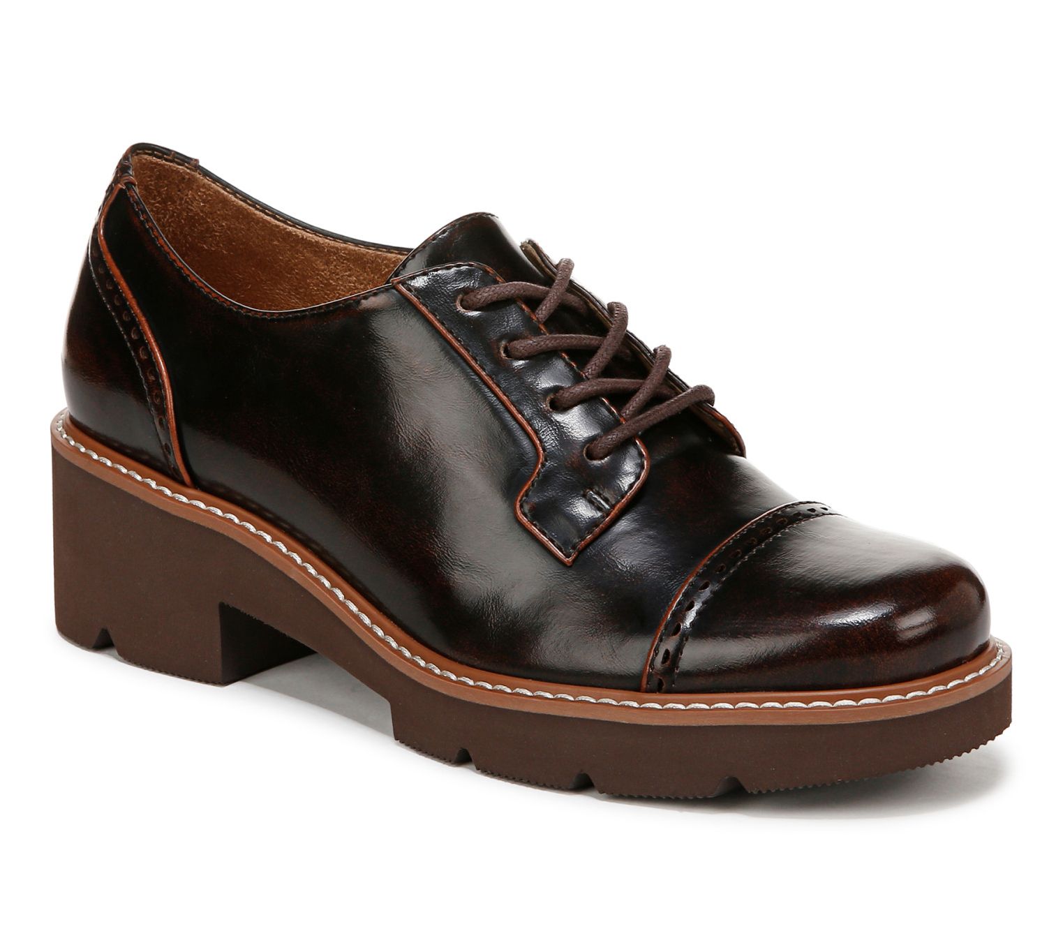 Naturalizer Lace Up Lug Sole Oxfords - Cabaret Lace