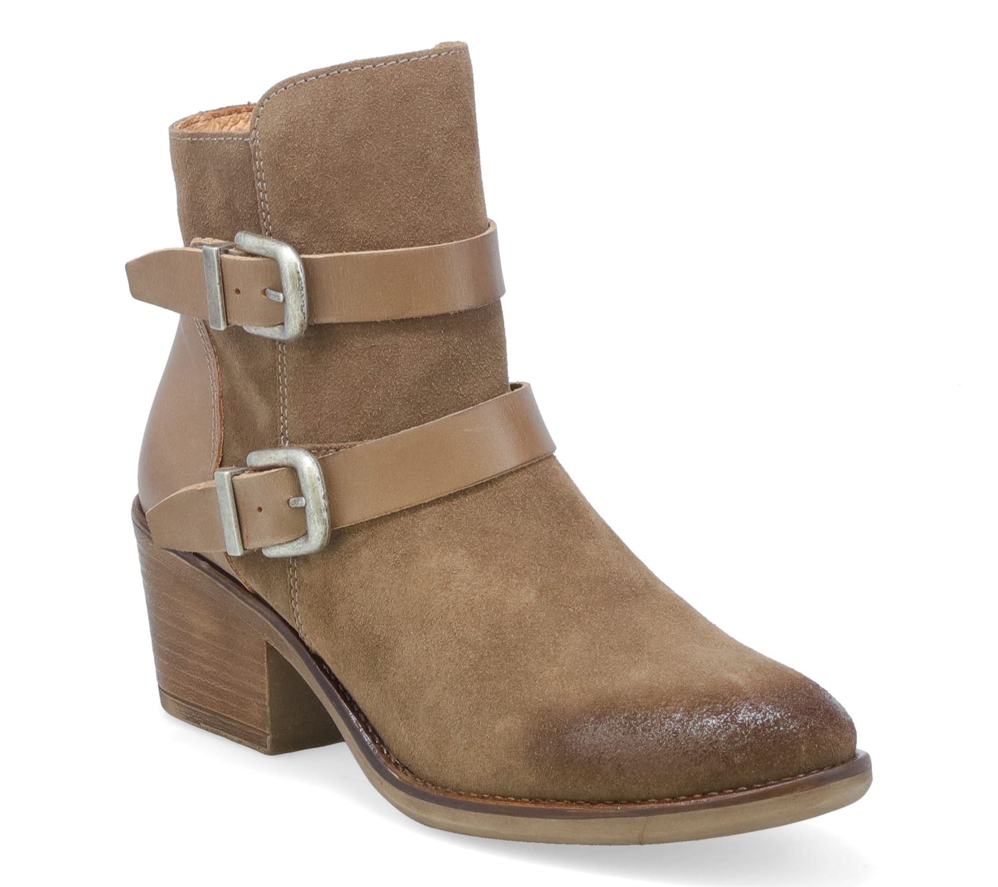 Miz Mooz Leather Heeled Ankle Boots - Dayla