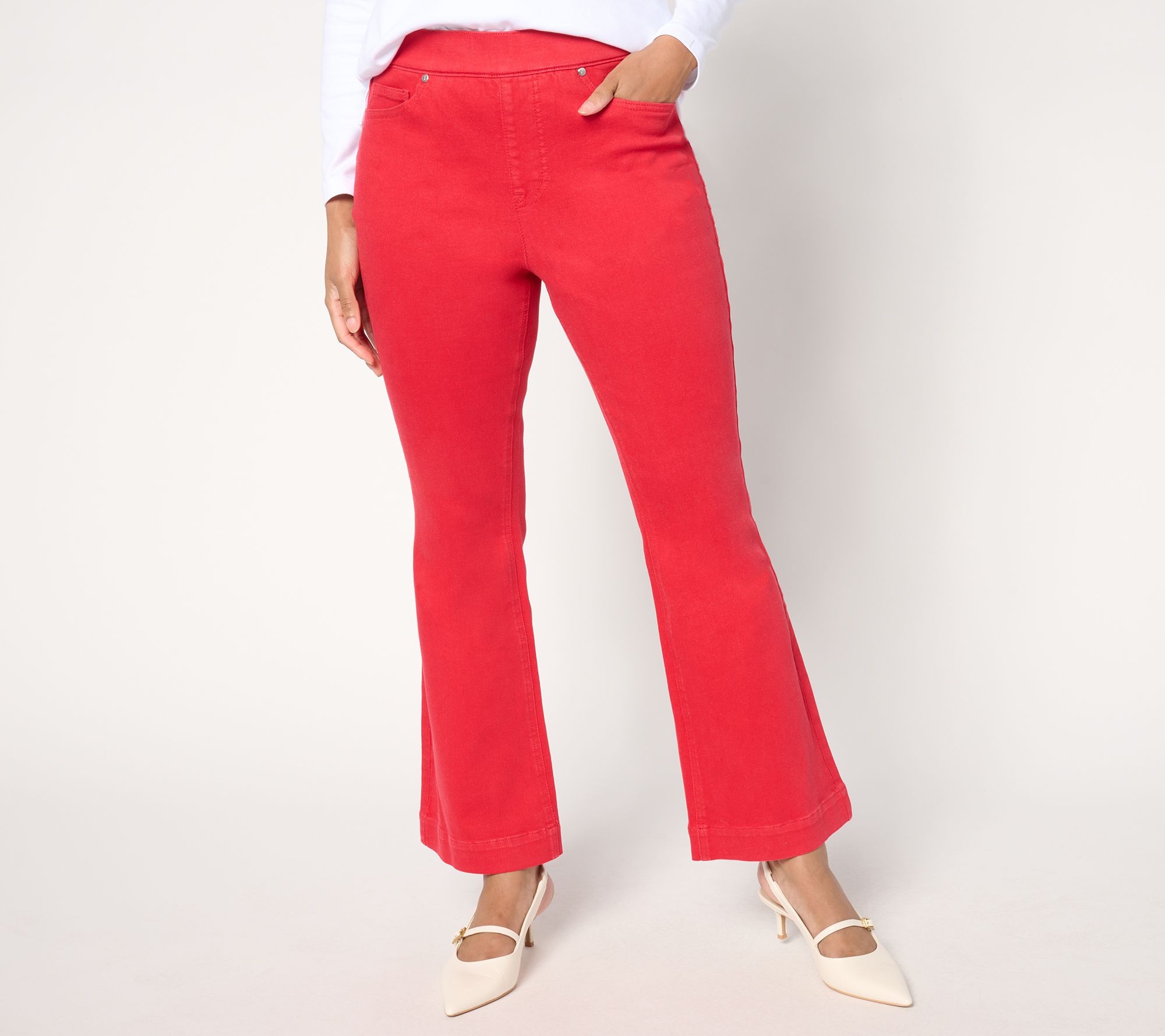 "As Is" Isaac Mizrahi Live! Regular True Denim Color Bootcut Jeans