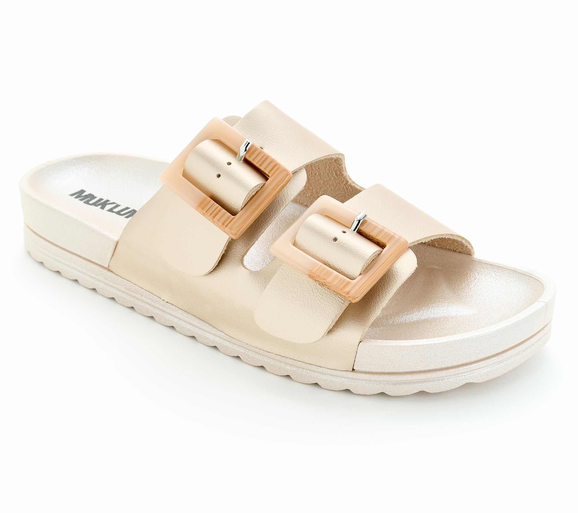 MUK LUKS Adjustable Slide Sandals - Isabelle