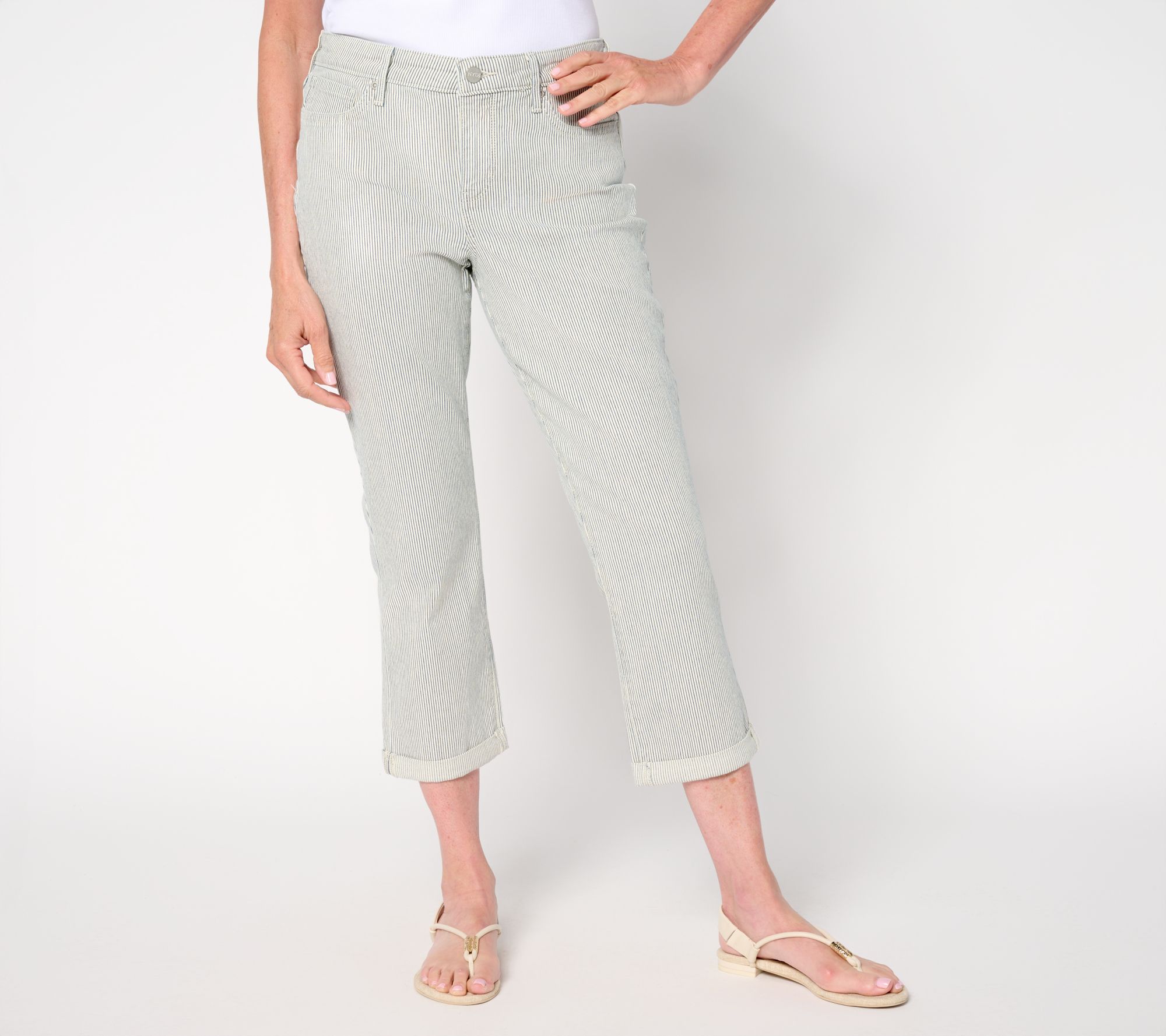 NYDJ Chloe Skinny Cuffed Capri Jean