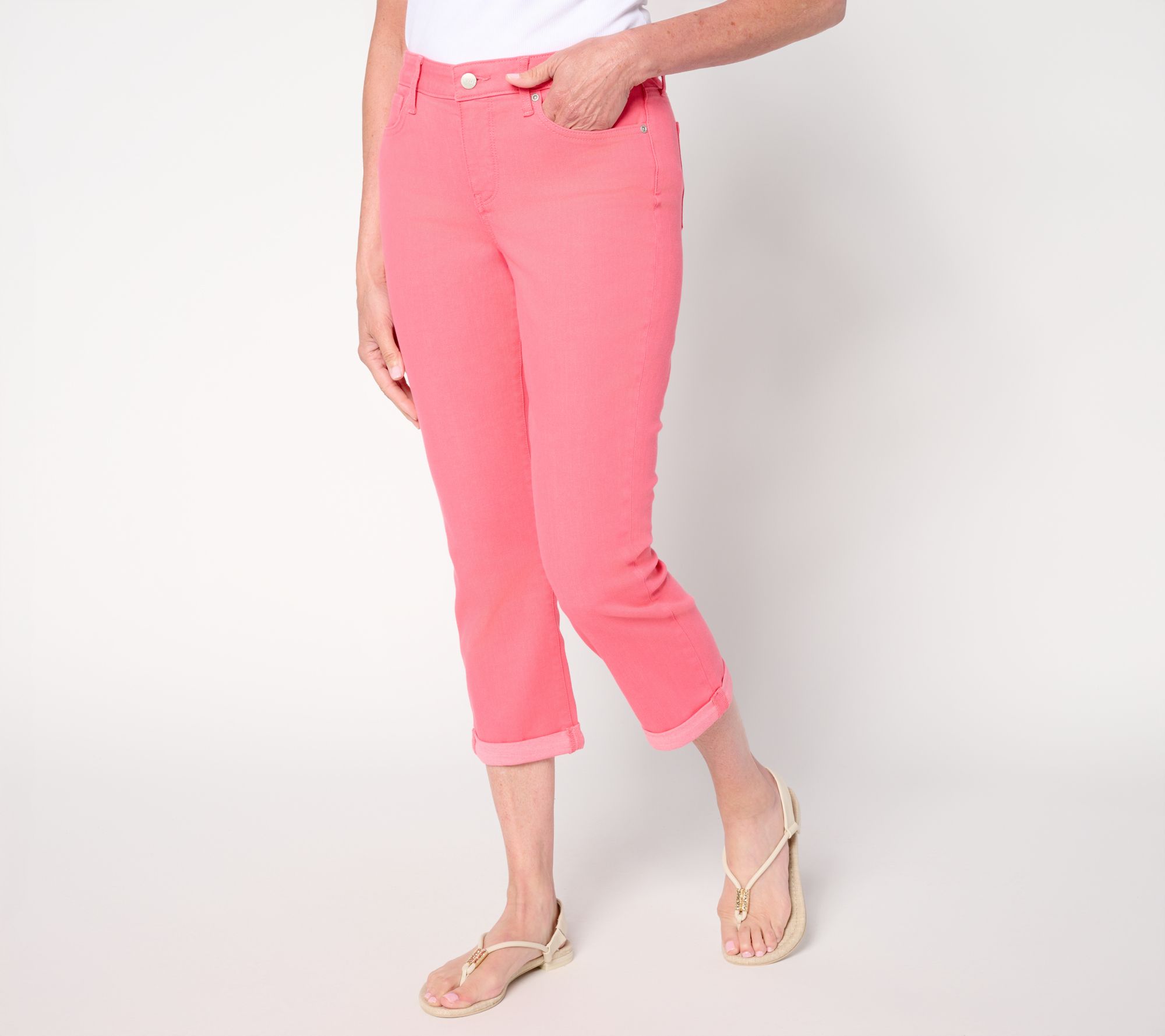 NYDJ Chloe Skinny Cuffed Capri Jean