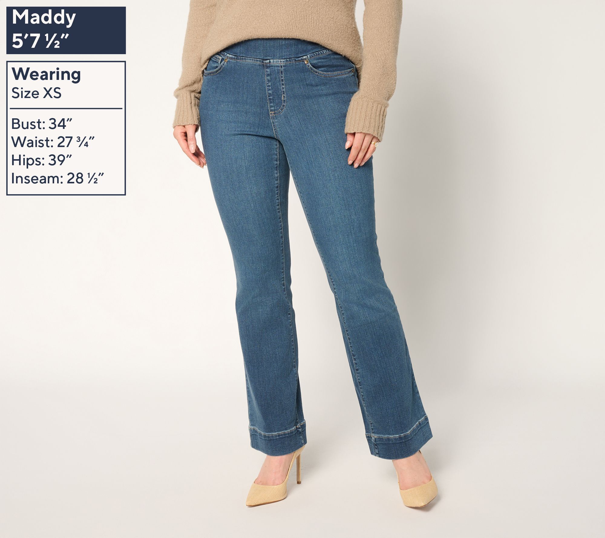 XXL Kimberly 新品 Belle by Kim Gravel Regular TripleLuxe Denim Boot Cut Jean