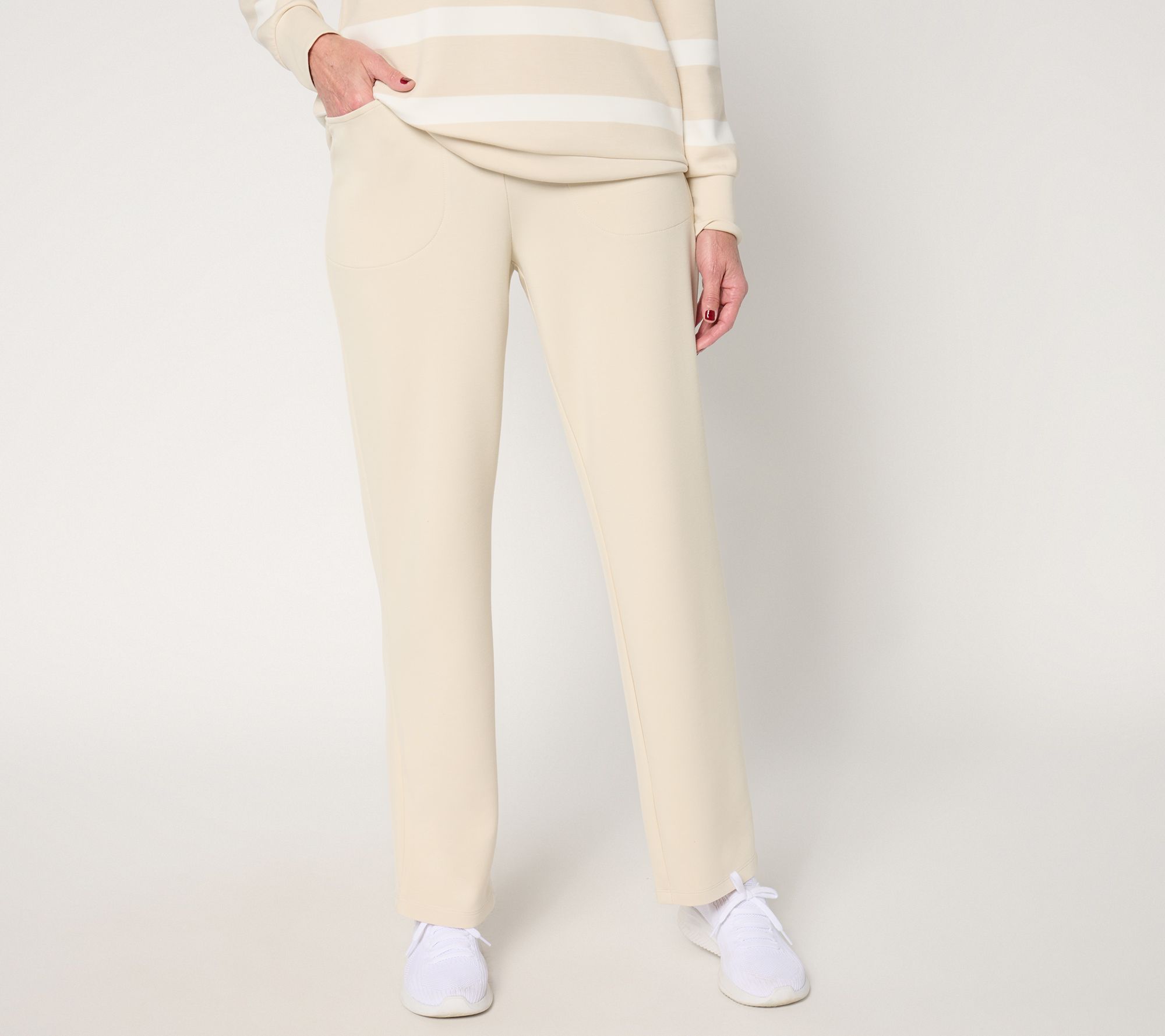 "As Is" Belle by Kim Gravel Tall ScubaLuxe Straight Pant